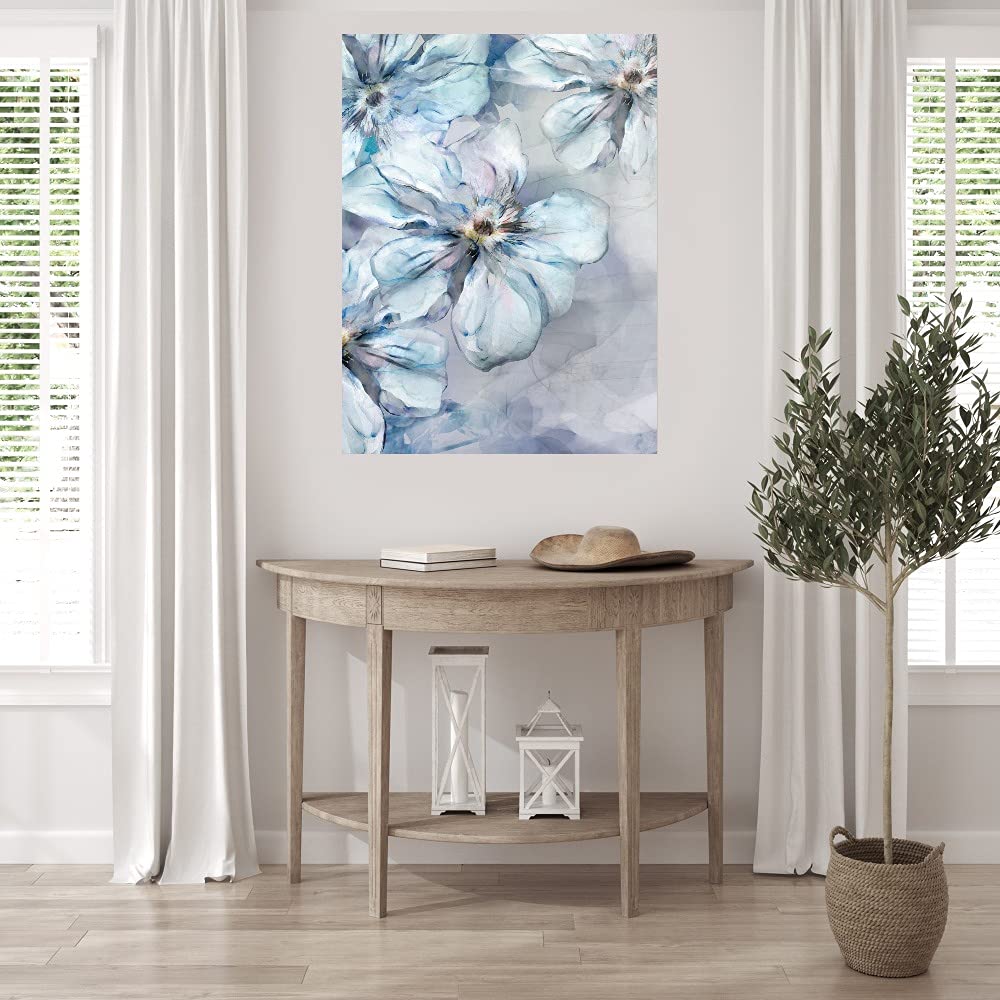 Hand-Painted Fine Art Canvas Wall Decor - Modern Garden Layers Painting for Living Room, Bedroom, Office - 42x56 Inches - Ready to Hang - Perfect for Home, Office & Commercial Spaces