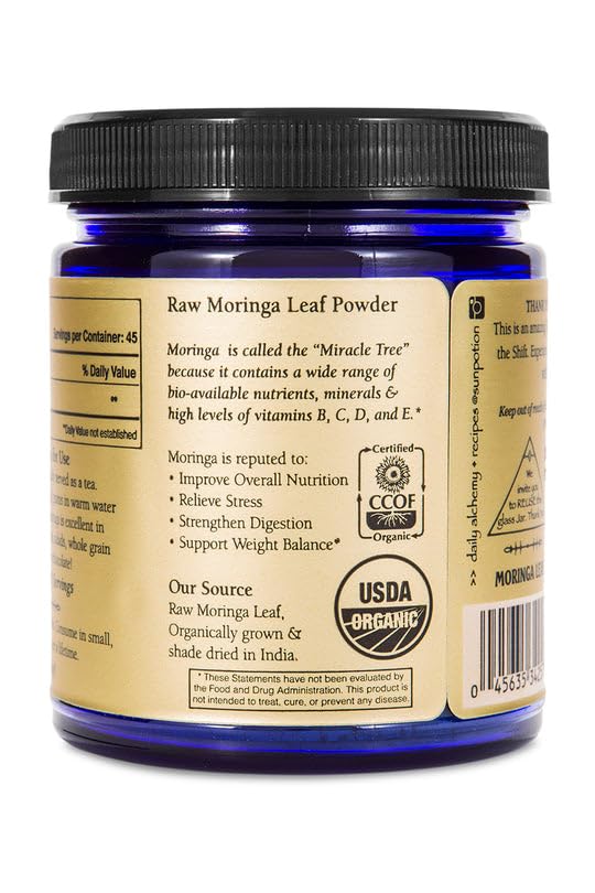Organic Sun Potion Moringa Leaf Powder - 90g Superfood Supplement for Energy & Immunity | Vegan, Gluten-Free | Smoothies, Teas & Healthy Recipes