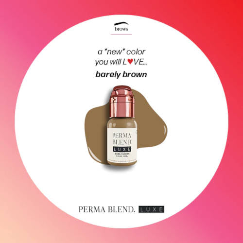 Perma Blend Luxe Barely Brown Tattoo Pigment - Professional Tattoo Ink for Realistic Shading & Natural Looks | Ideal for Tattoo Artists & Permanent Makeup