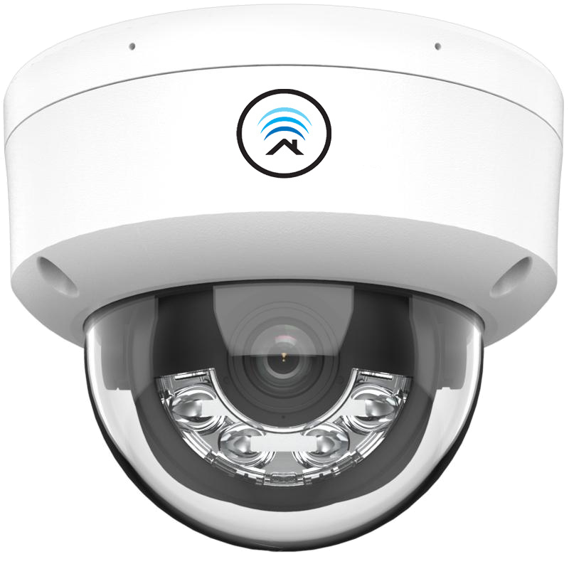 3-Piece Dome Security Camera Kit - 8MP 4K Ultra HD ColorVu Indoor Surveillance System with NVR & Cables - Perfect for Home, Office & Business Security Monitoring