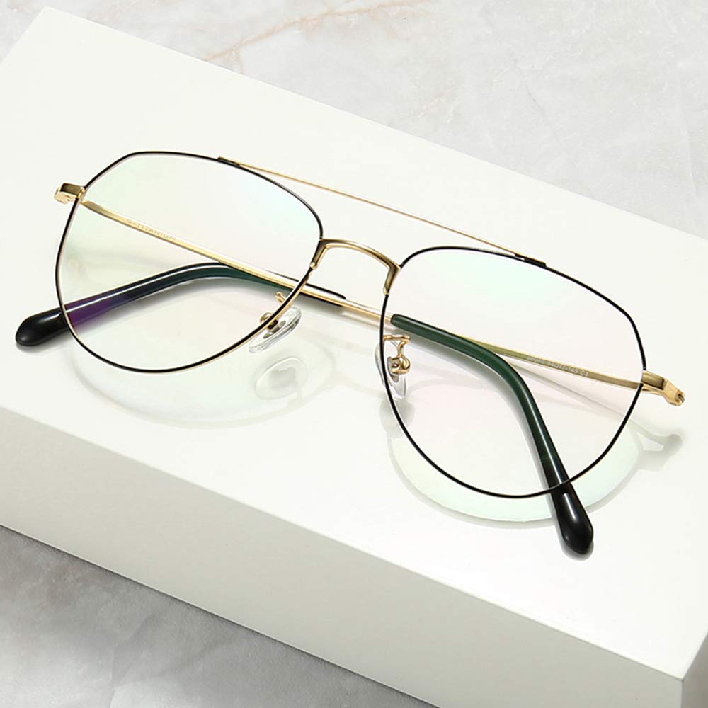 Retro Reading Glasses for Men - Ultra-Light Alloy Frame with Anti-Blue Light & Anti-Fatigue Resin Lenses (+2.50 Strength) - Perfect for Office Work, Reading & Screen Time - Black