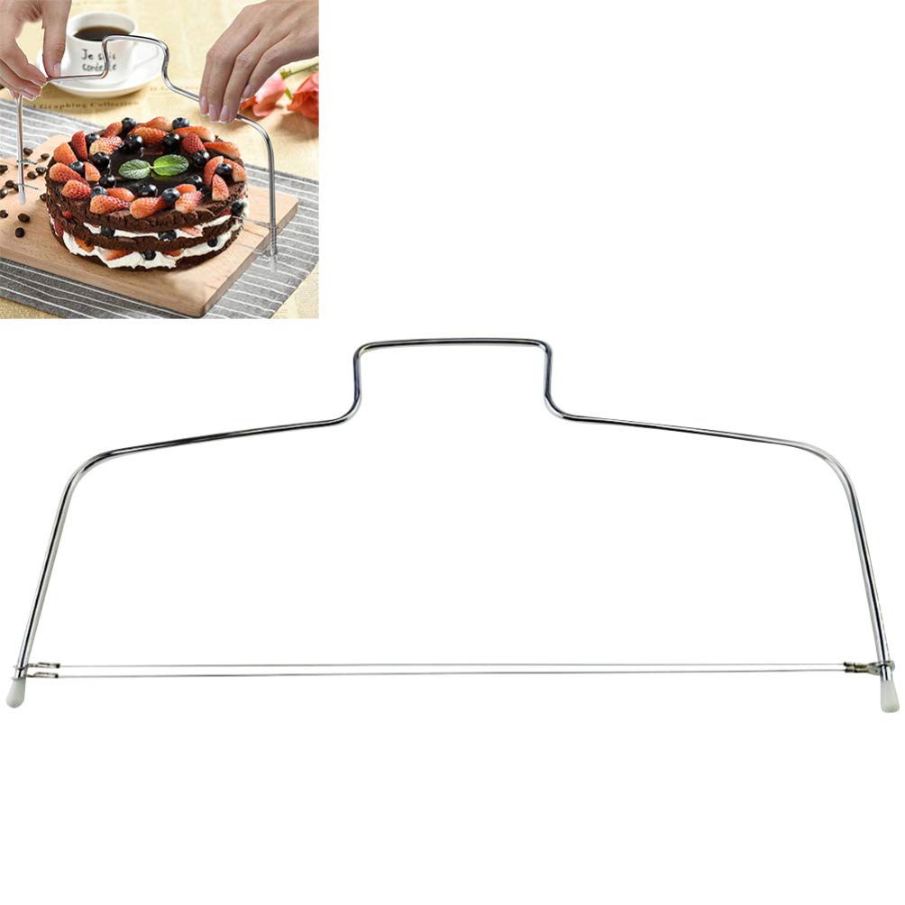 Hemoton 2-Pack Stainless Steel Cake Cutting Wires - Professional Layer Cake Slicer & Pie Cutter Tool for Perfectly Even Cake Divider, Icing Leveler, Toast Slicer - Ideal for Birthday Cakes, Wedding Cakes & Baking Enthusiasts