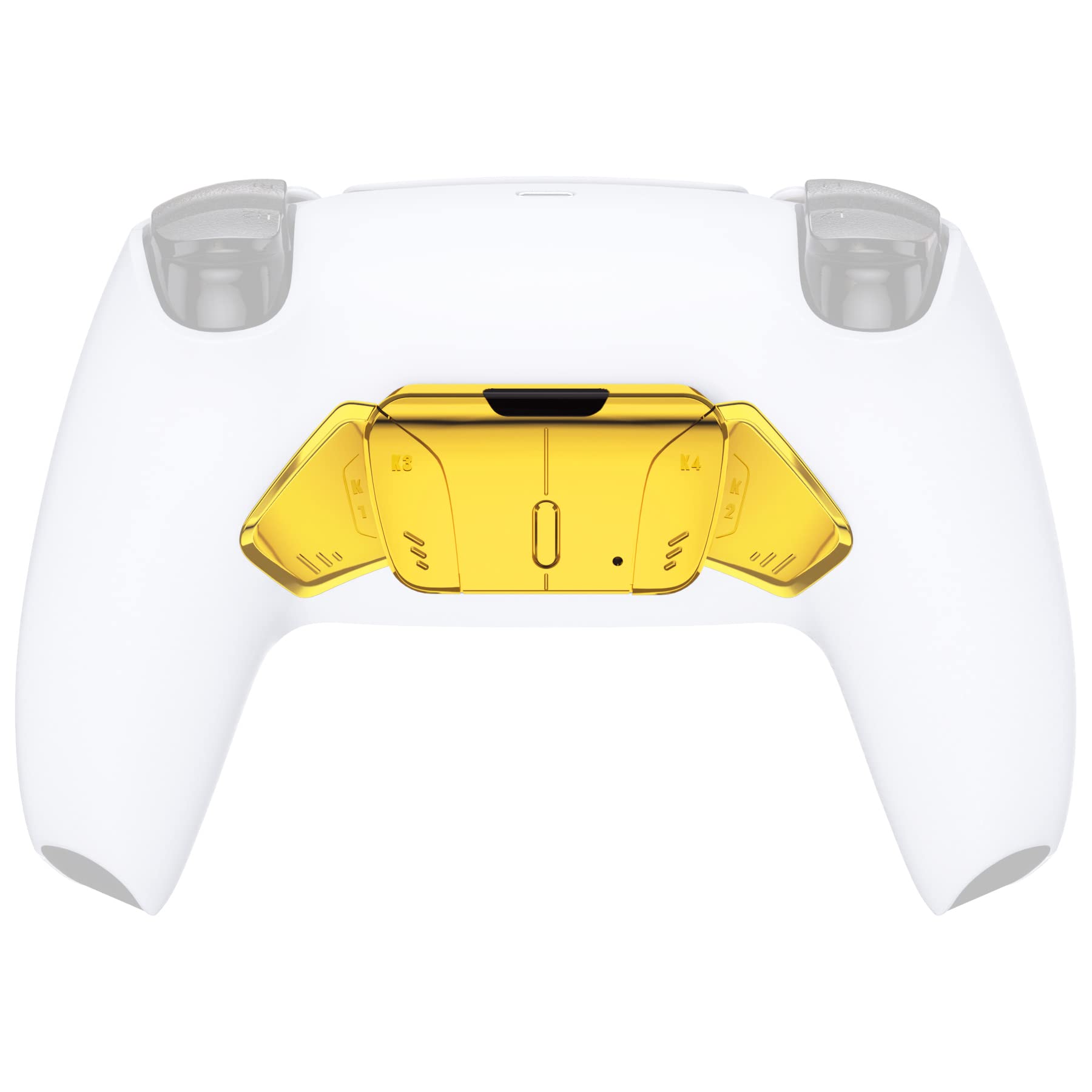 eXtremeRate K1 K2 K3 K4 Back Buttons for PS5 Controller - Replacement Rise4 Remap Kit (No Remap Board/Cables/Case) - Chrome Gold | Gaming Accessories for Enhanced Playstation 5 Experience