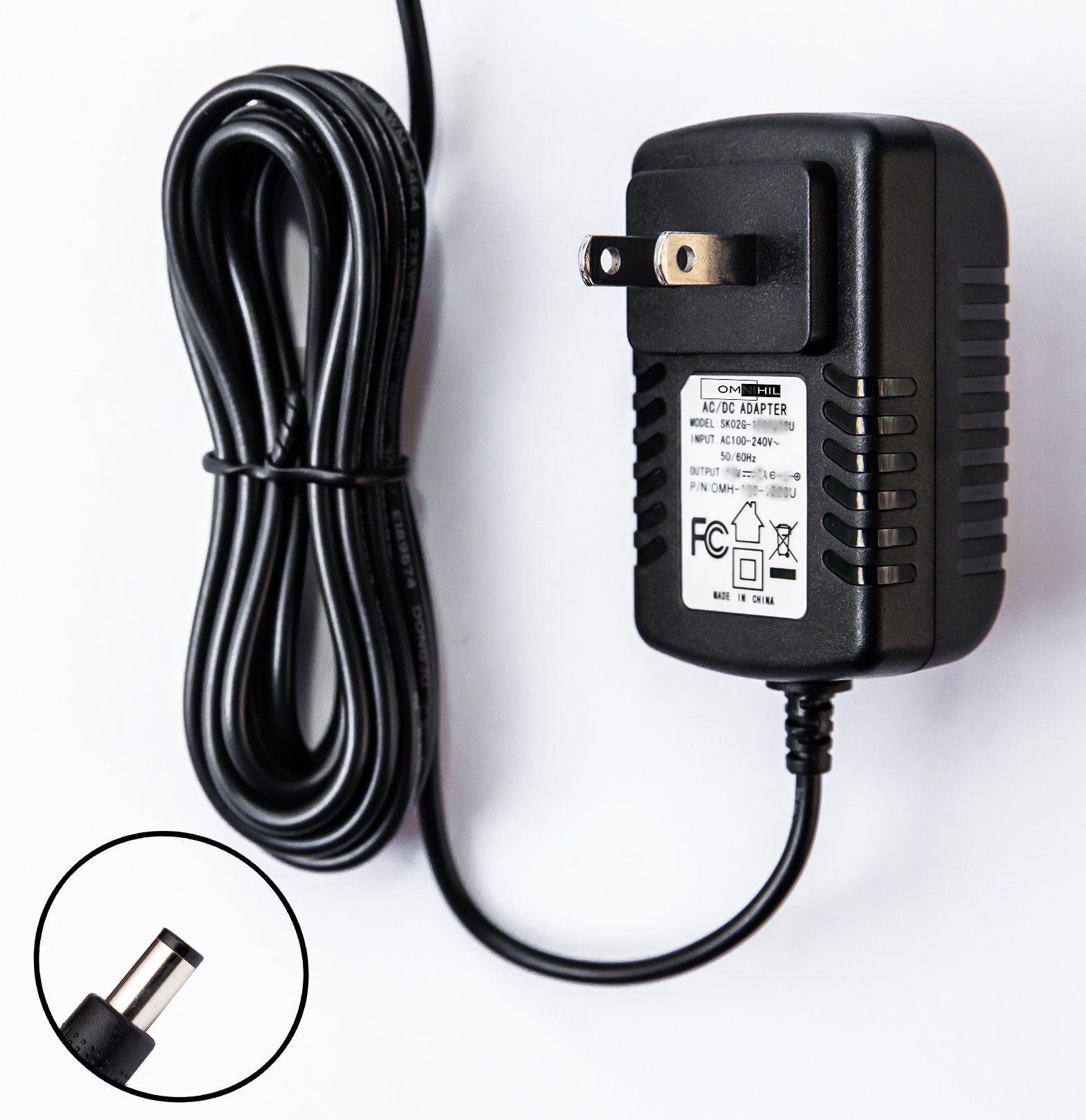 Omnihil AC/DC Power Adapter Charger for CORSEE Wireless Security Camera System - Outdoor/Indoor Home Security Power Supply for Continuous Surveillance