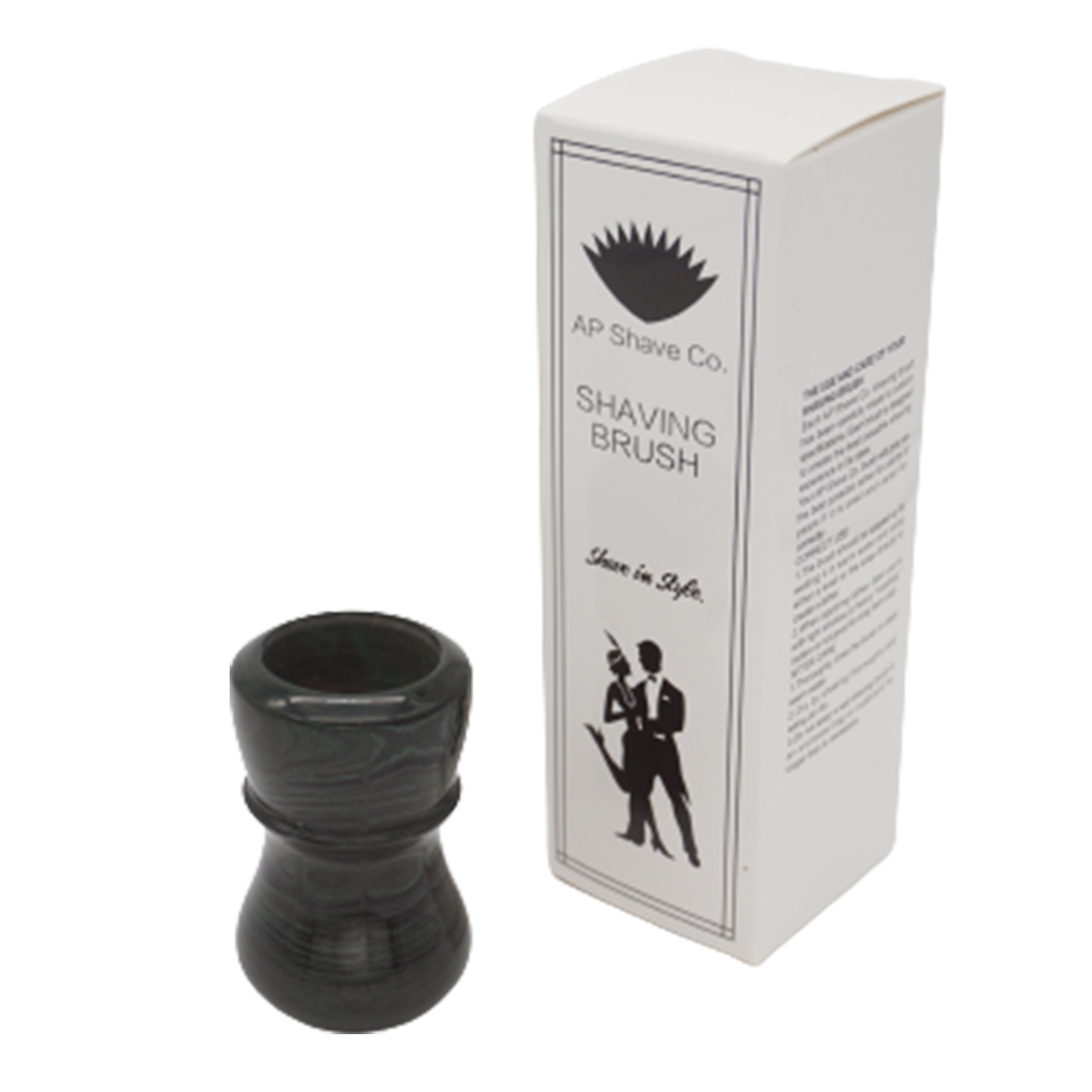 Premium Handcrafted Jaguar Ebonite Shaving Brush Handle - Fits 24mm & 26mm Knots - Perfect for Wet Shaving & Luxury Grooming Rituals