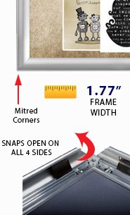 30x40 Snap Frame Poster Sign Frame - 1.77