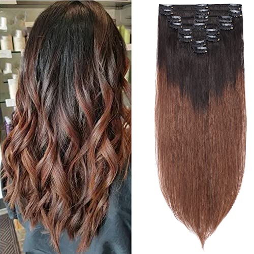 #1BT4 Natural Black Ombre Medium Brown