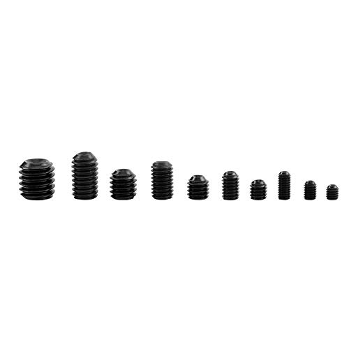 FTVOGUE 240-Piece Socket Head Cap Screw Assortment Kit - M3 to M8 Allen Hex Grub Screws DIN916 Standard - Perfect for DIY, Furniture Assembly, Machinery Repair & Automotive Maintenance
