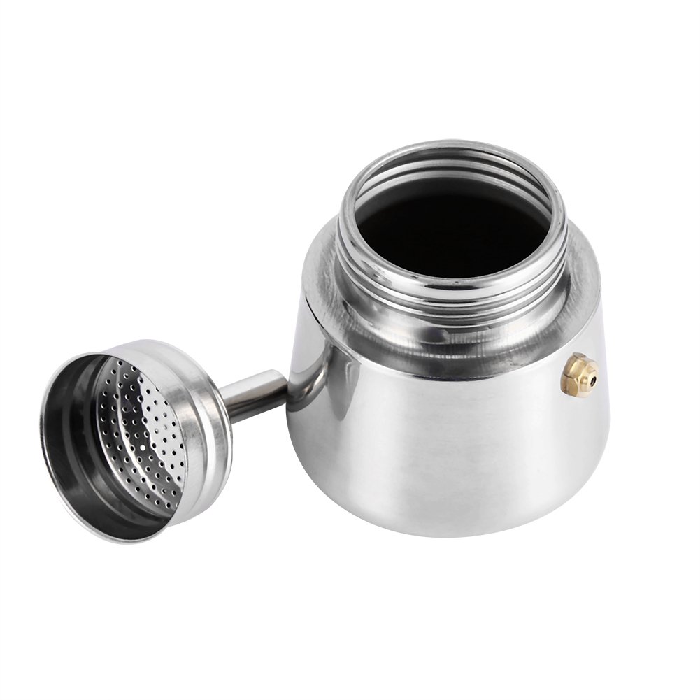 Stainless Steel Stovetop Espresso Coffee Maker - 100ml/200ml/300ml/450ml Moka Pot for Latte, Mocha & Percolator Coffee | Perfect for Home, Office & Camping Use