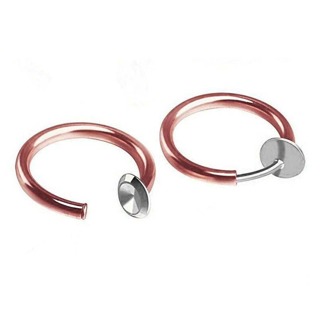 Retractable Hip Hop Hoop Earrings for Women & Men - Classic Silver Ball Piercing Earrings - Perfect for Parties, Concerts, and Everyday Fashion