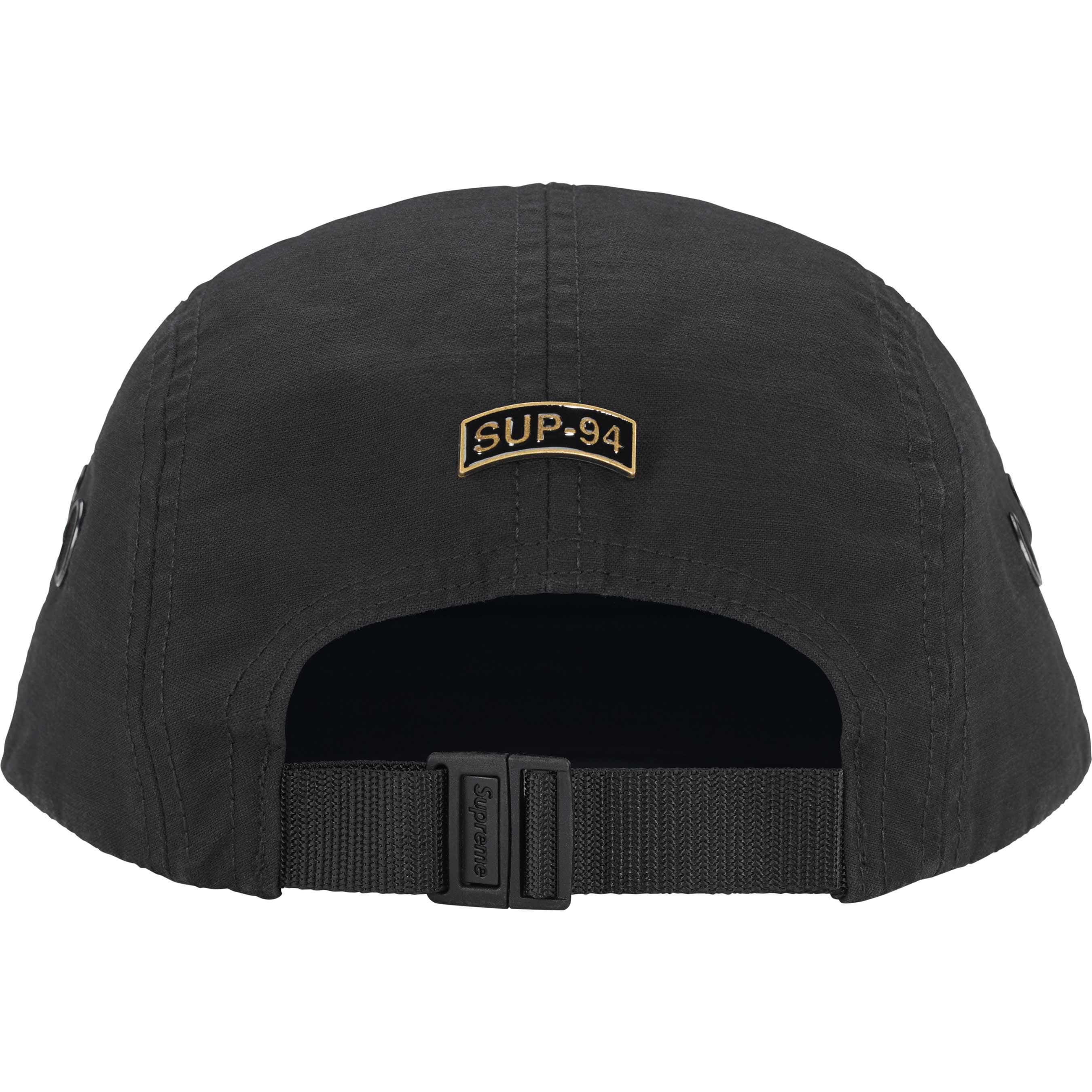 Supreme FW24 Military Camp Cap - Black Army Style Hat for Men & Women - Perfect for Outdoor Adventures, Streetwear Fashion, and Urban Lifestyle
