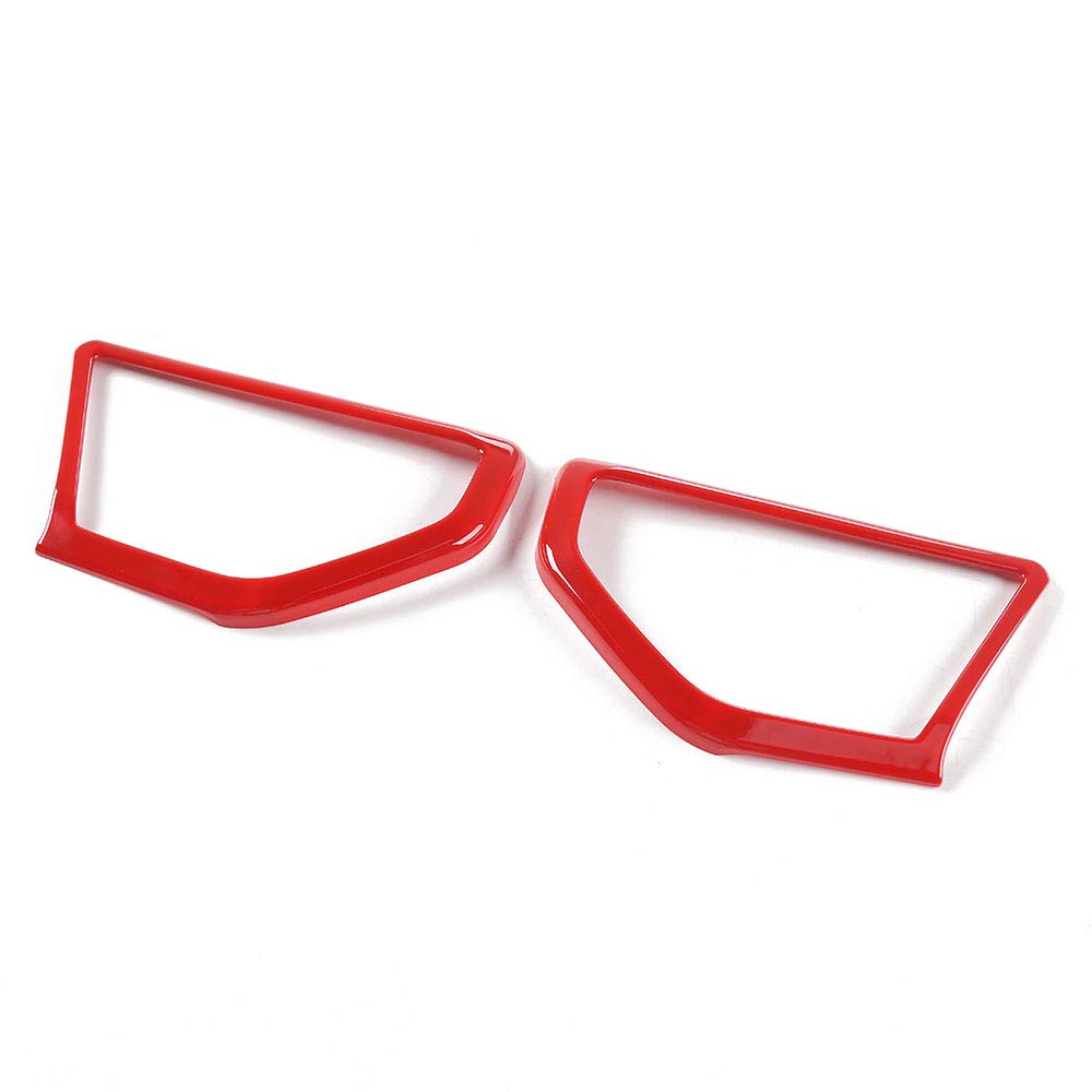 Jeep Wrangler JL JLU & Gladiator JT A-Pillar Speaker Cover Trim - Interior Accessories for 2018-2024 Models (Red) | Custom Car Decor Upgrade for Enhanced Style & Protection