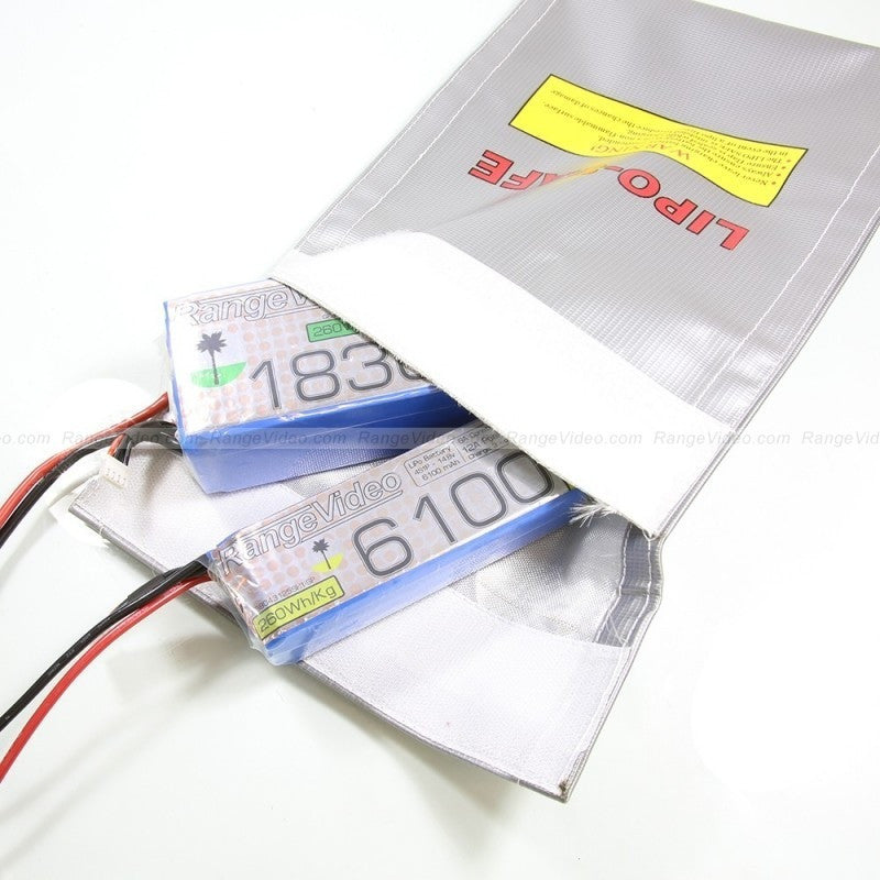 Fireproof Lipo Battery Charging Bag 22x30cm - Safe Storage for RC Drones, Airsoft, and Electronics - Perfect for Home, Workshop & Travel Use