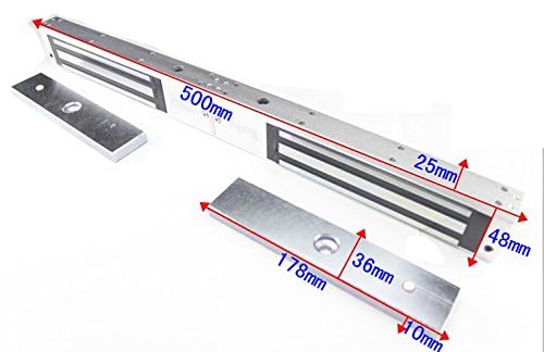 600lbs Heavy Duty Double Electronic Lock Electric Magnetic Door Lock - 12V High Security Access Control System for Banks, Offices & Commercial Buildings (280kgs) - Ideal for Entry Doors, Server Rooms & Restricted Areas