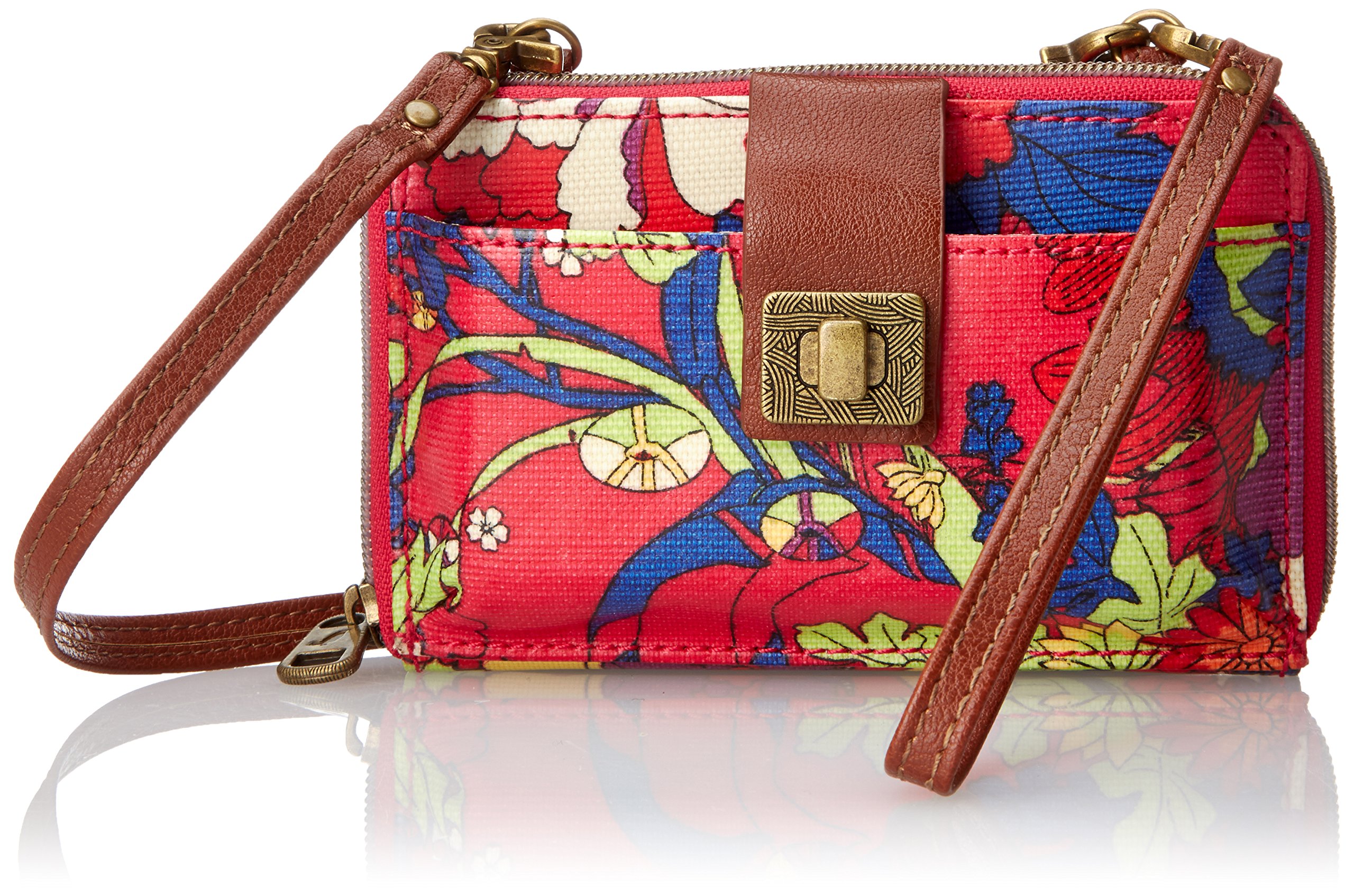 Sakroots Artist Circle Crossbody Phone Purse for Women - Stylish & Lightweight Small Shoulder Bag for iPhone, Samsung, Essentials - Perfect for Travel, Shopping, Daily Use