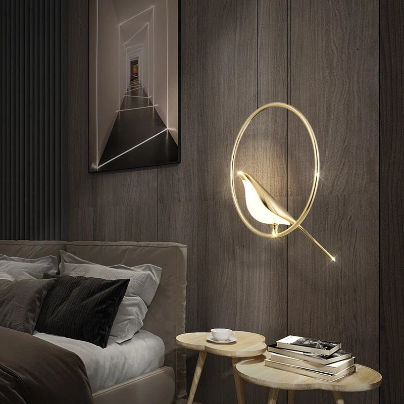 Elegant Bird Shaped Acrylic Chandelier - Modern Crystal Ceiling Light Fixture for Dining Room, Bedroom & Living Room Decor
