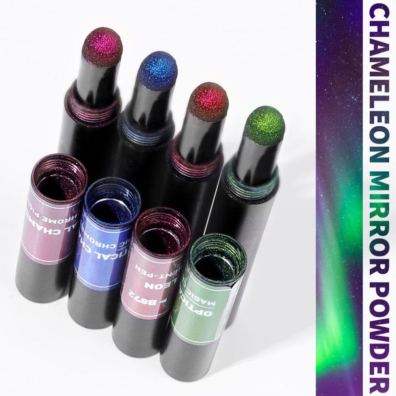 Chameleon Chrome Mirror Pigment Pen - Metallic Color Changing Marker for Art, Calligraphy & DIY Crafts - Perfect for Scrapbooking, Card Making & Nail Art Designs
