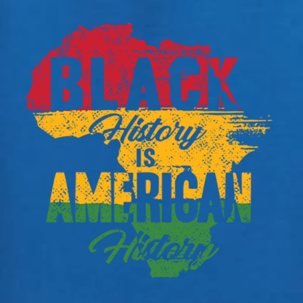 Black History is American History Black Pride Ladies Racerback Tank Top - Women's Fashion for Black Pride Events, Cultural Celebrations & Everyday Wear