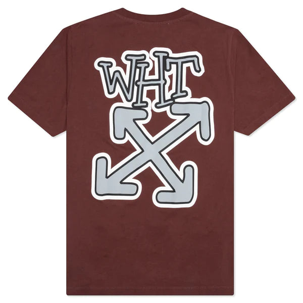 Off-White Graffiti Arrow Graphic T-Shirt for Men - Streetwear Fashion Tee for Casual Wear & Urban Style