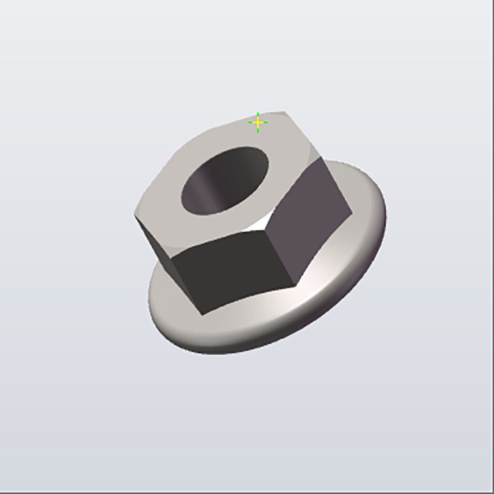 BD1801DS 40mm Hex Flange Nut - High Strength Steel, Zinc Plated - Ideal for Automotive, Machinery & DIY Projects