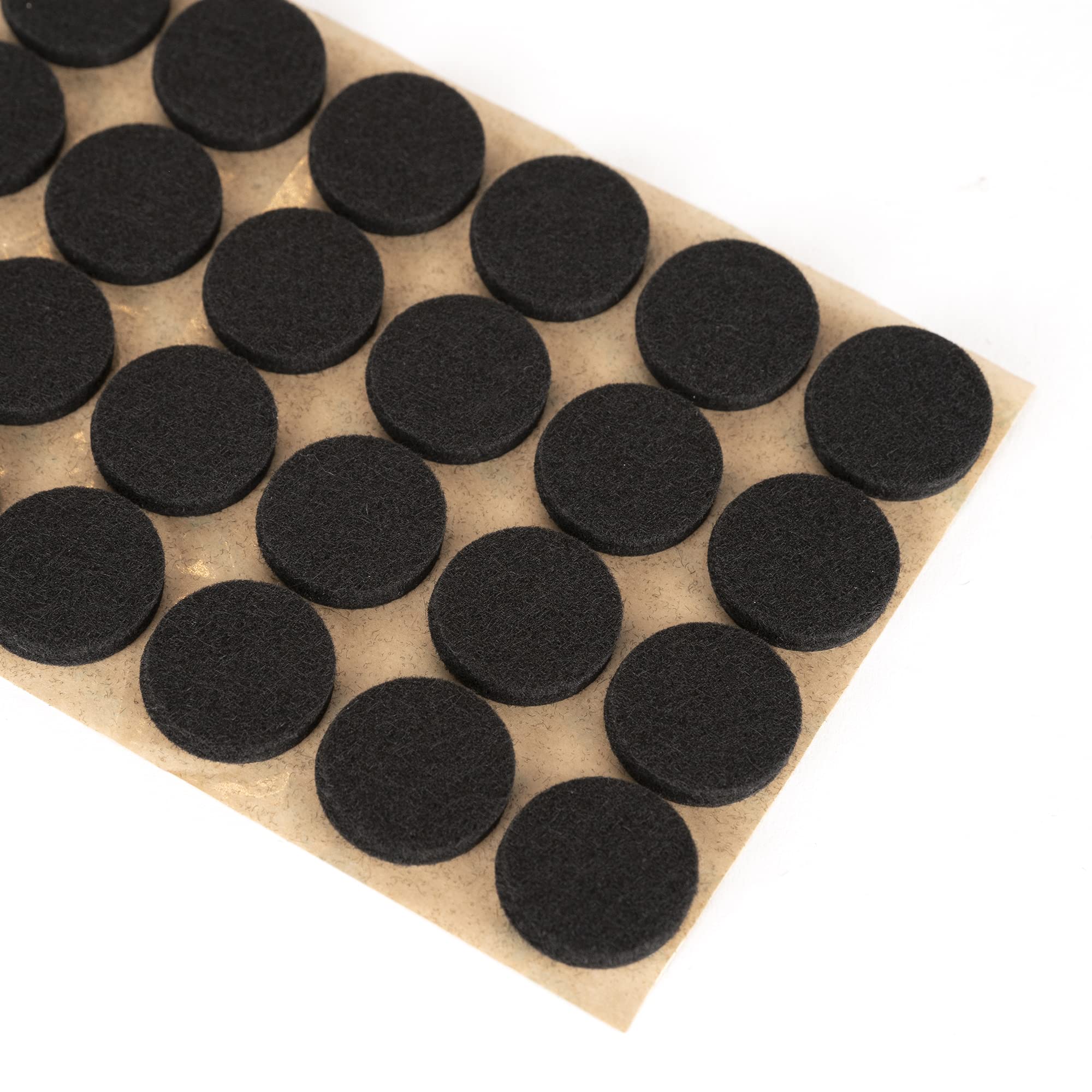 3M Self-Adhesive Furniture Felt Pads - 1 Inch (25mm) Round Non-Slip Protectors for Chairs, Tables & Hardwood Floors - 96 Pack Black - Prevents Scratches, Noise & Floor Damage