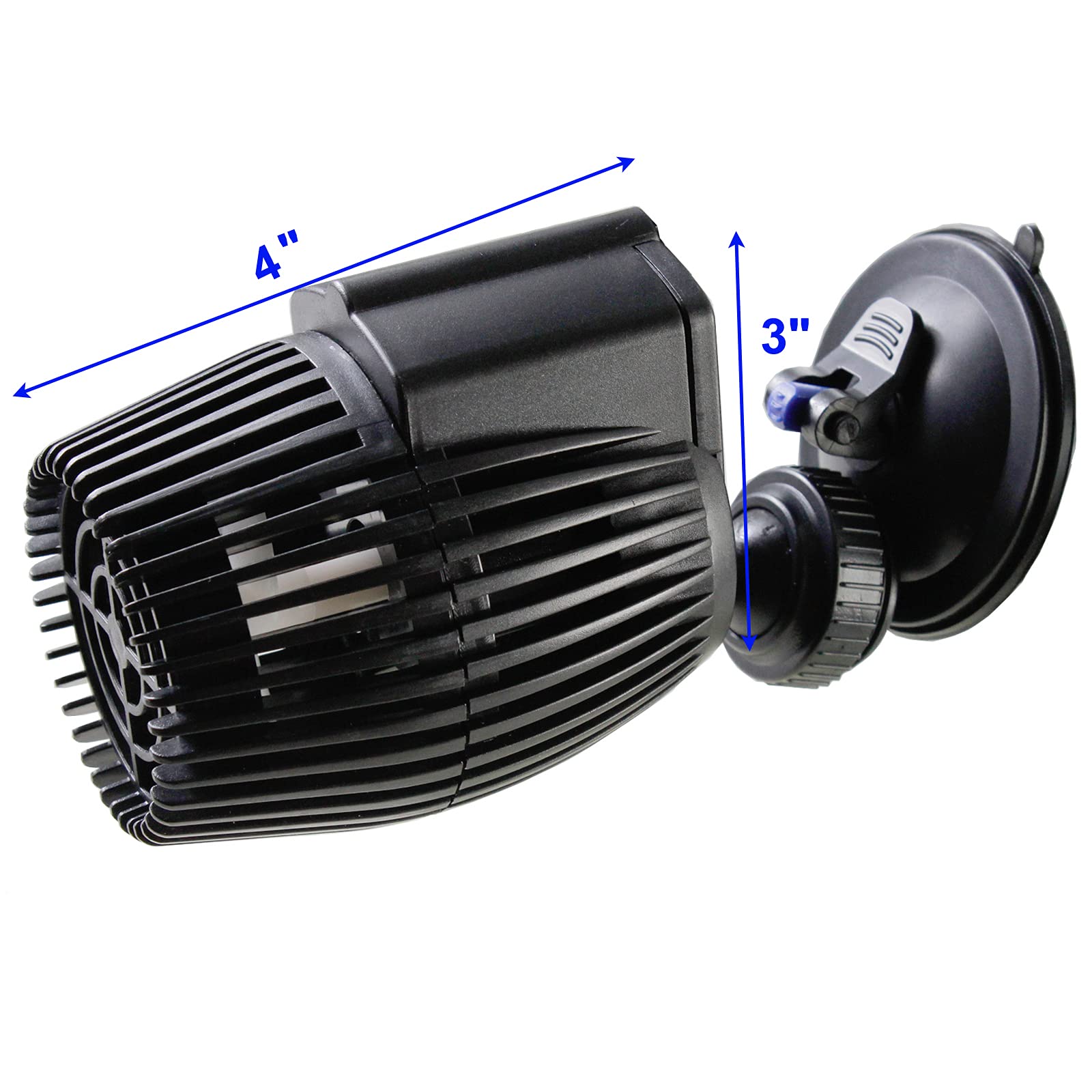 AQUANEAT 800GPH Submersible Aquarium Circulation Pump - Adjustable Wave Maker & Powerhead for Fish Tank with Strong Suction Cup - Ideal for Saltwater & Freshwater Tanks, Reef Aquariums, and Aquatic Plant Environments