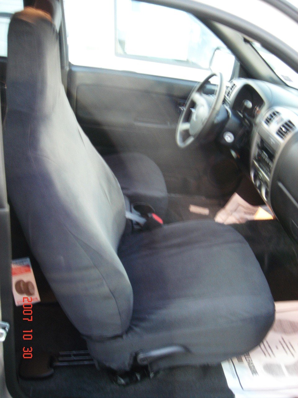Durafit CH33-V1-V7 Exact Fit Seat Covers for Chevy Colorado - Black & Gray Velour Front & Back Seat Protectors | Perfect for Off-Roading, Daily Commute & Pet Protection