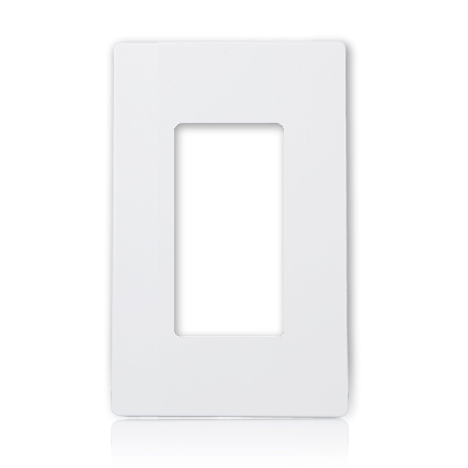 Maxxima 10 Pack LED Slide Dimmer Rocker Switch & Screwless Wall Plate Combo Kit - Dimmable Light Control for Home, RV, Marine, and DIY Electrical Projects
