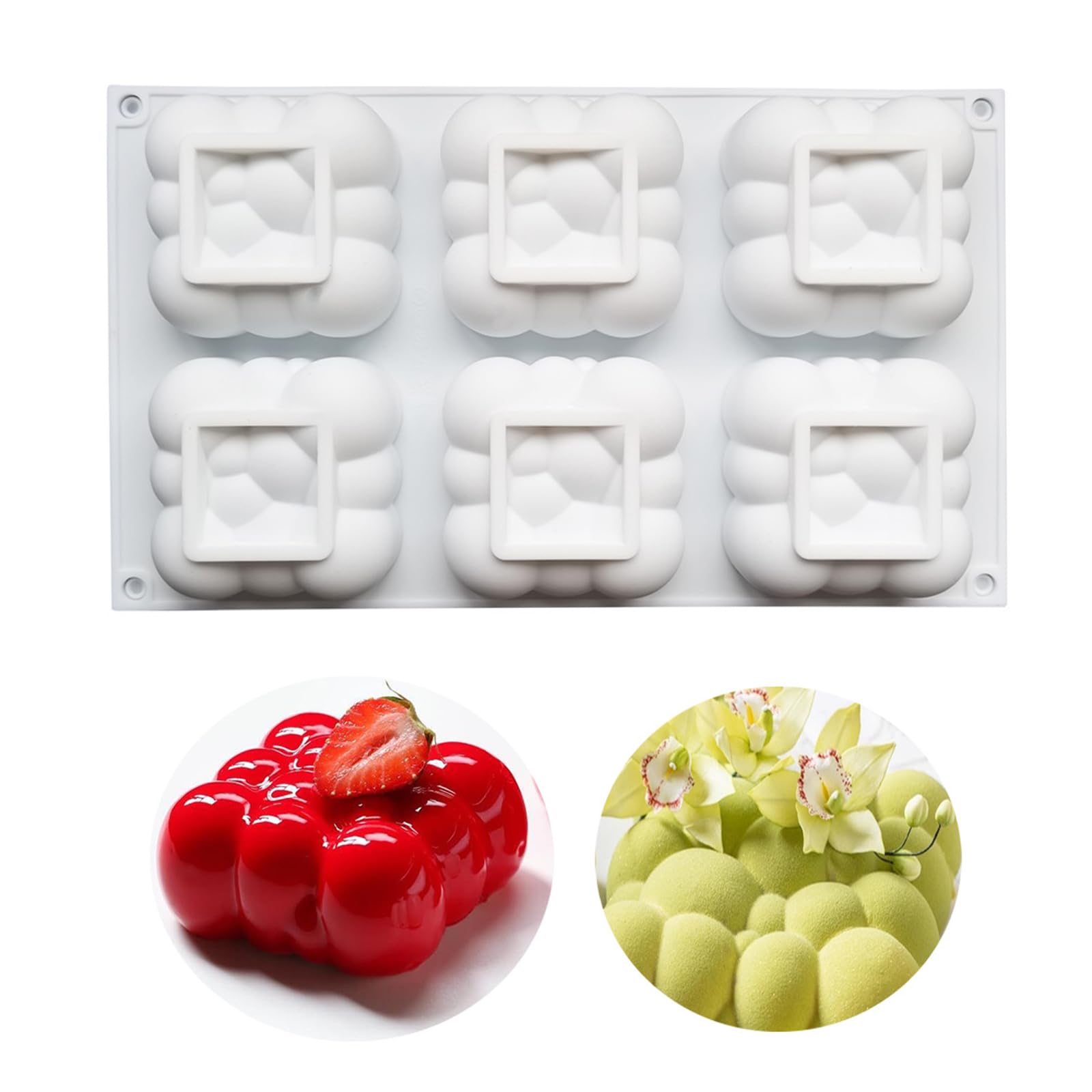 CTForest Silicone Cloud Mold - Perfect for Mousse Cake, Bubble Cloud Cake, and Dessert Making - Ideal for Home Baking, Party Treats, and DIY Dessert Decorations
