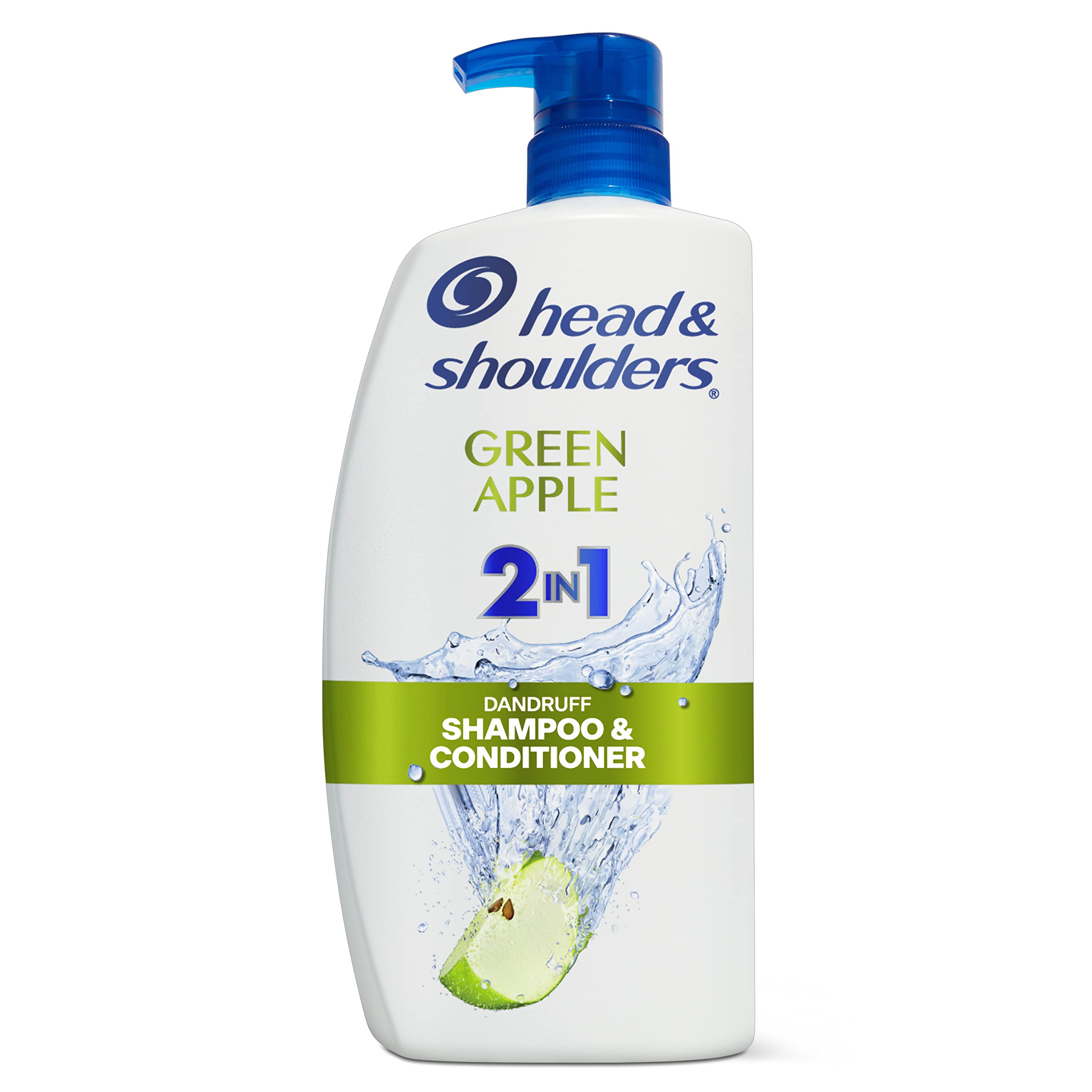 Head and Shoulders 2-in-1 Anti Dandruff Shampoo & Conditioner with Green Apple - Paraben Free, 28.2 oz - Daily Scalp Treatment for Flaky, Itchy Scalp Relief - Perfect for Men & Women with Dry Hair