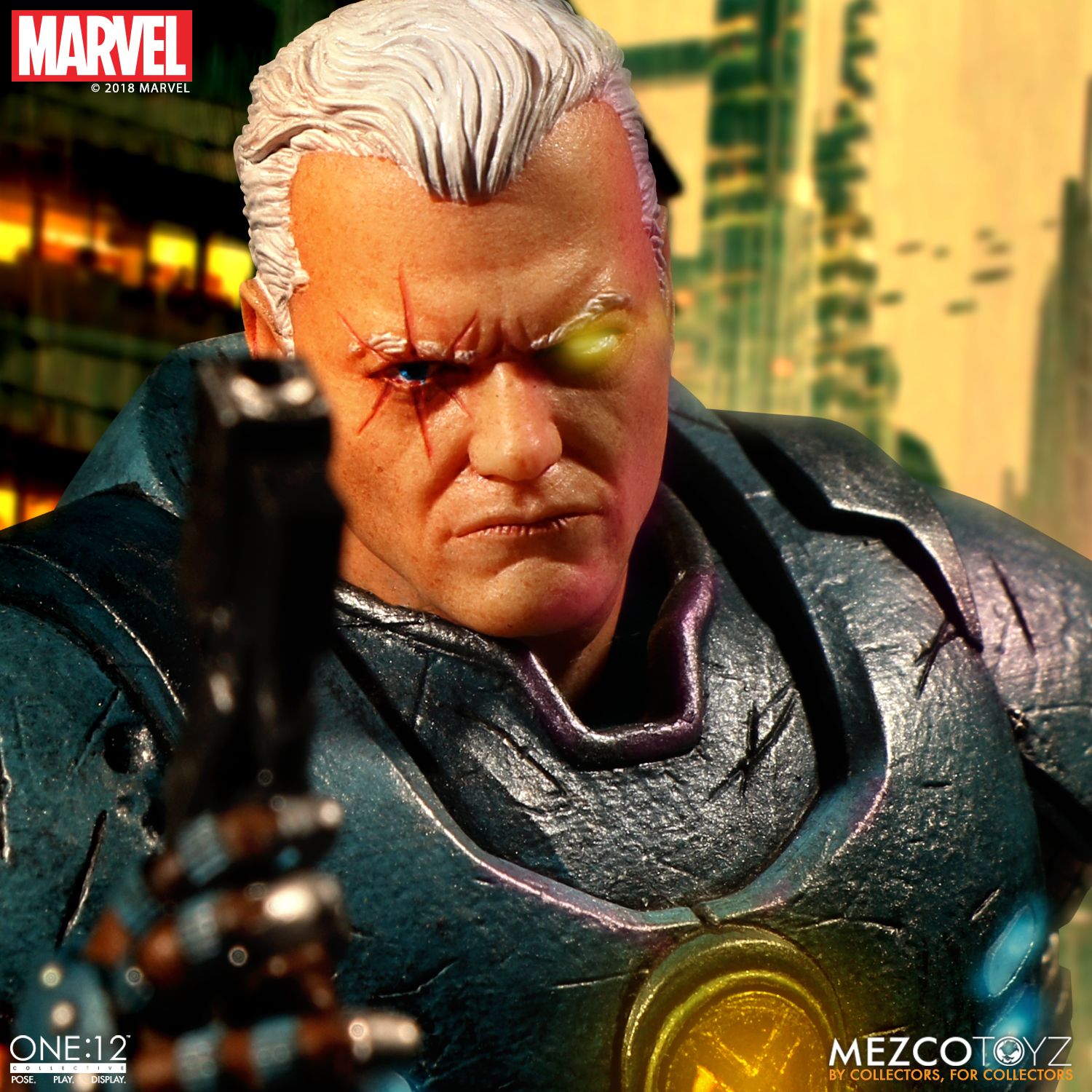 Mezco Toyz One:12 Collective Marvel Comics Cable 1/12 Scale Action Figure - Premium Collectible Toy for Marvel Fans, Gift for Comic Lovers | Display, Photography, Cosplay & Collection