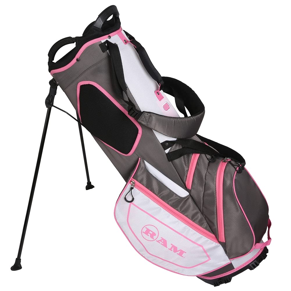 Ram Golf Ladies FX Lightweight Stand Carry Bag - Perfect for Women's Golf Outings & Practice Sessions