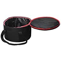 Premium Cottonwood Dutch Oven Cover - Heavy Duty Oven Bag & Tote for 10-Quart Cast Iron Cookware (Black) - Ideal for Camping, Outdoor Cooking & Kitchen Storage