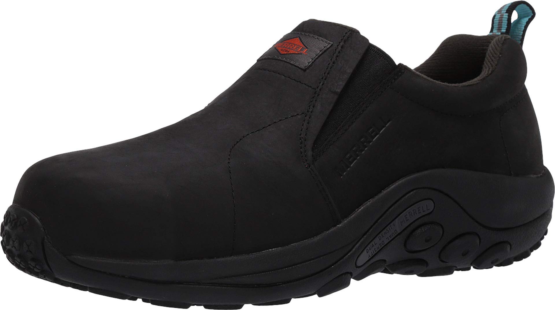 Merrell Women's Jungle Moc Leather Composite Toe Slip-On Work Shoes - Waterproof & Comfortable for Hiking, Construction & Outdoor Activities