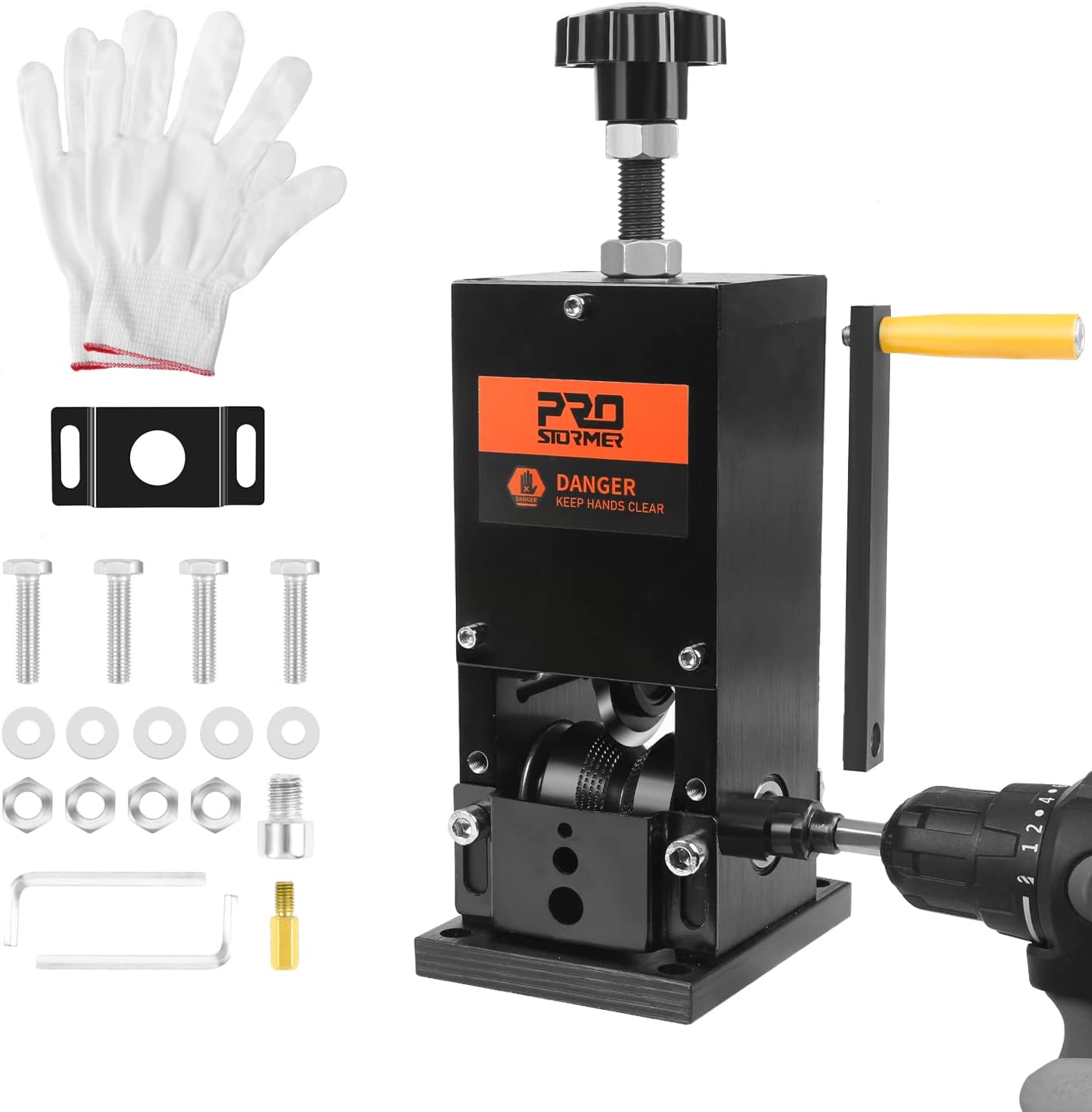 Prostormer Manual Wire Stripper Tool - Professional Handheld Cable Stripping Machine for Copper & Electrical Wires - Perfect for DIY, Electricians & Home Electrical Projects