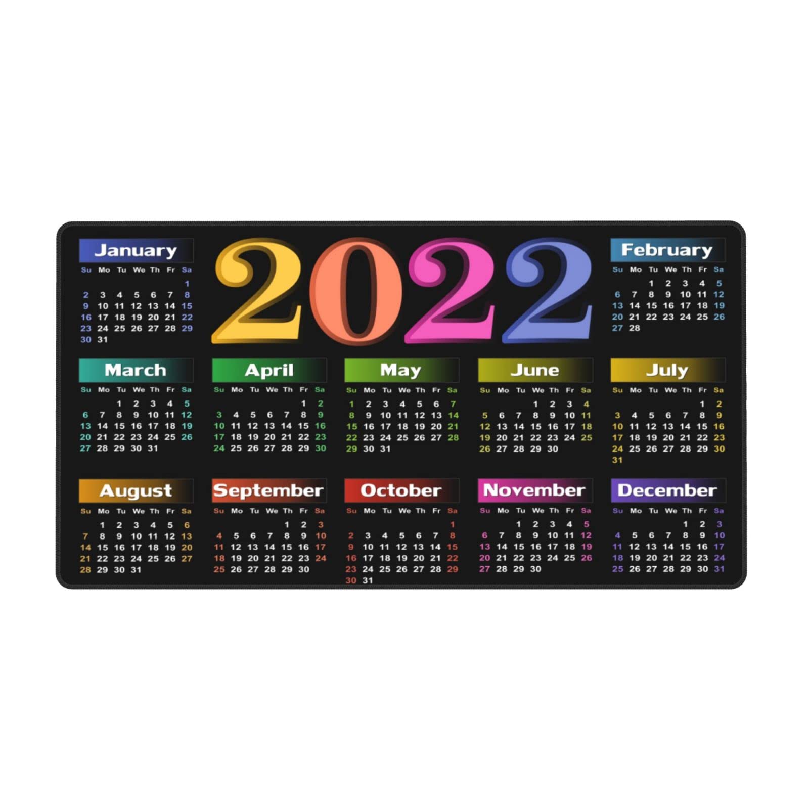 Large Gaming Mouse Pad - 29.5x15.8in Extended Keyboard Mat for Office & Home Gaming