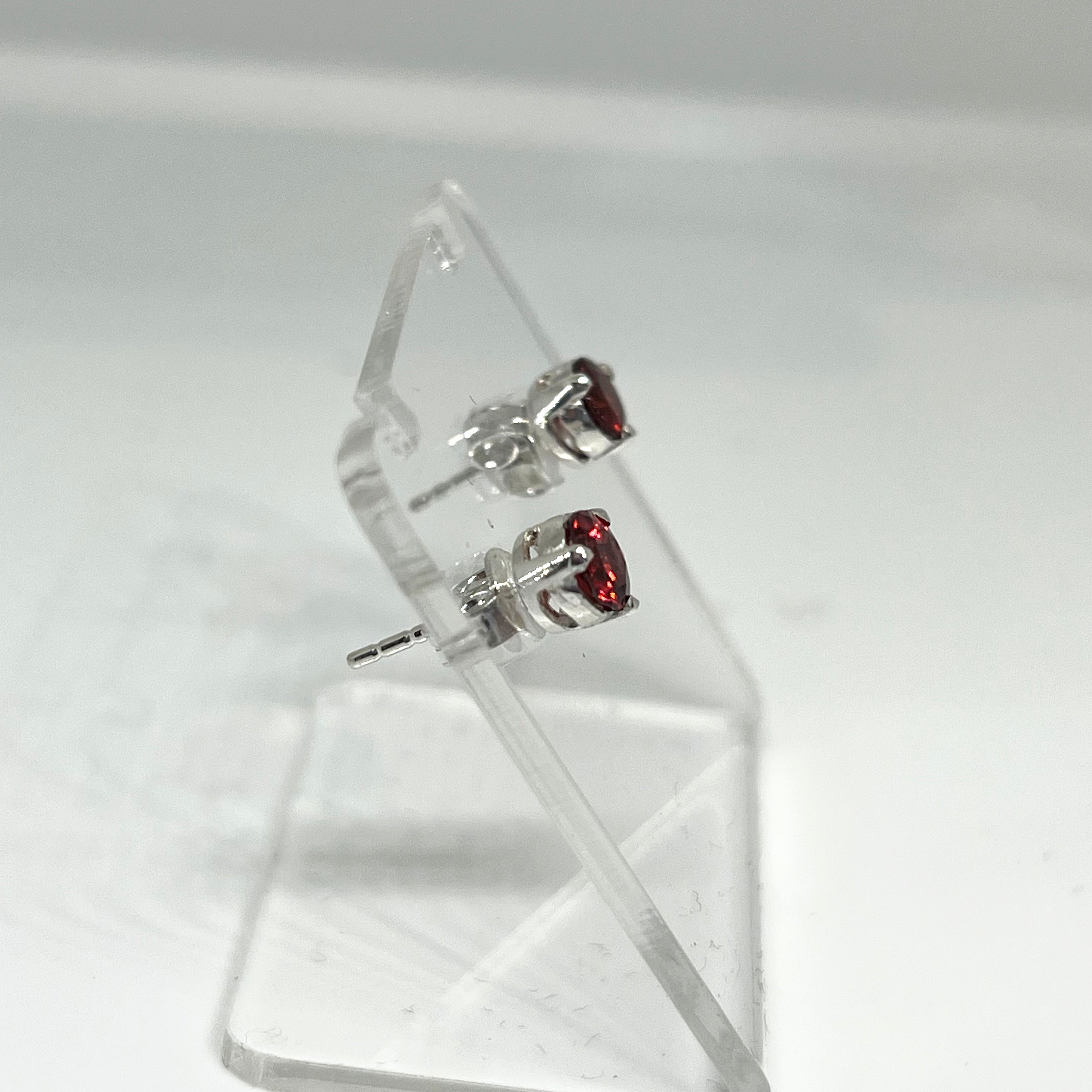 5mm Round Faceted Gemstone Stud Earrings - 3 Prong Set (PSE005) | Elegant & Durable for Daily Wear, Parties & Gifts