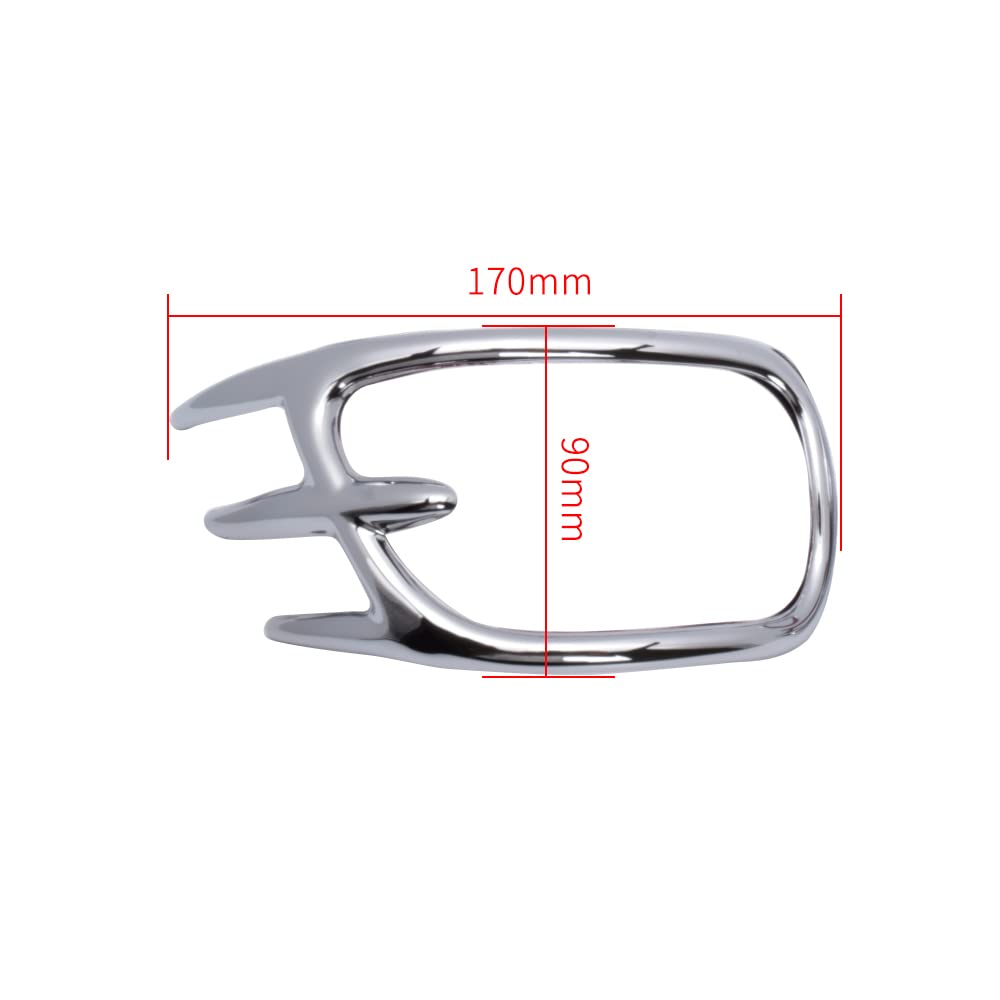 Chrome Rearview Mirror Accent Grilles for Honda GL1800 Goldwing Motorcycle 2001-2017 - Upgrade Your Bike's Style & Visibility for Touring & Cruising