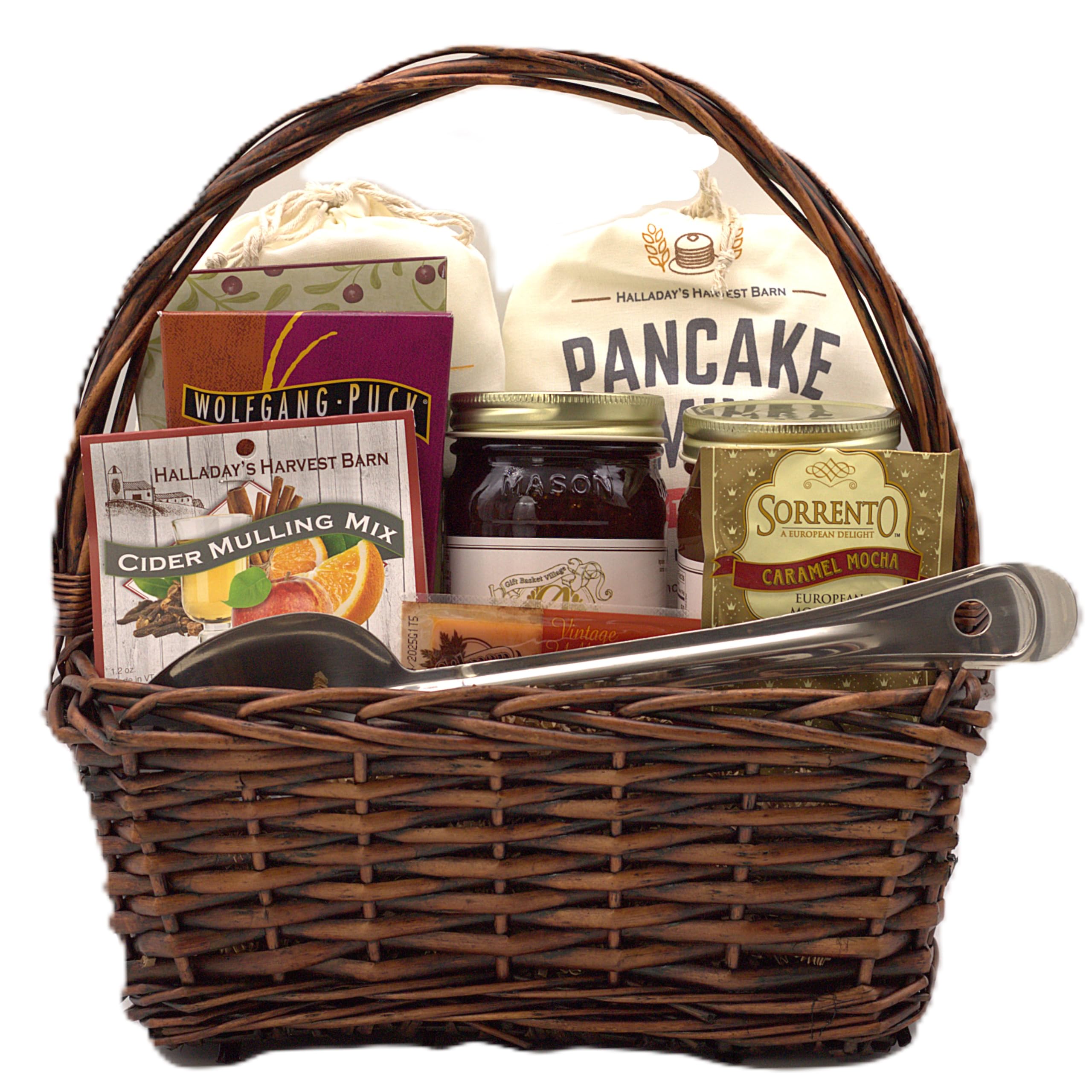Premium Autumn Breakfast Gift Basket with Seasonal Treats - Perfect for Fall Mornings, Thanksgiving & Holiday Gifting