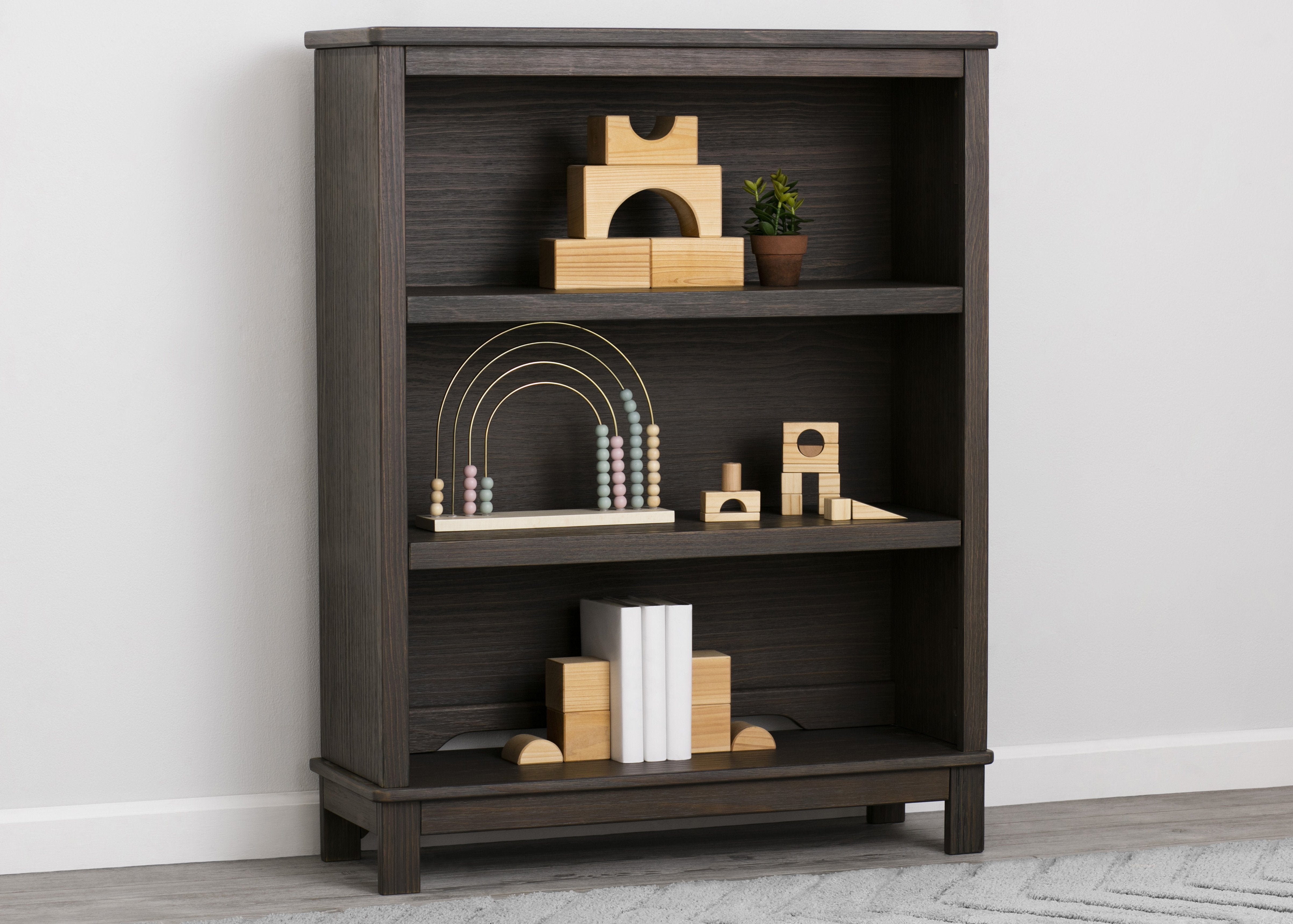 Modern Monterey Bookcase - 5-Tier Wooden Bookshelf for Home & Office - Stylish Storage for Books, Decor & Essentials - Perfect for Living Room, Bedroom or Study
