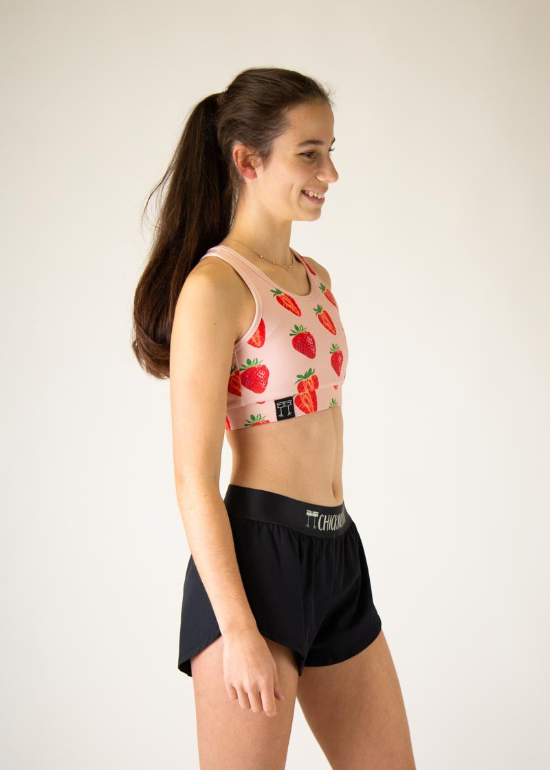 Strawberry Szn OG Sports Bra - High Support Workout Top for Running, Yoga & Gym - Breathable Comfort for Women's Activewear