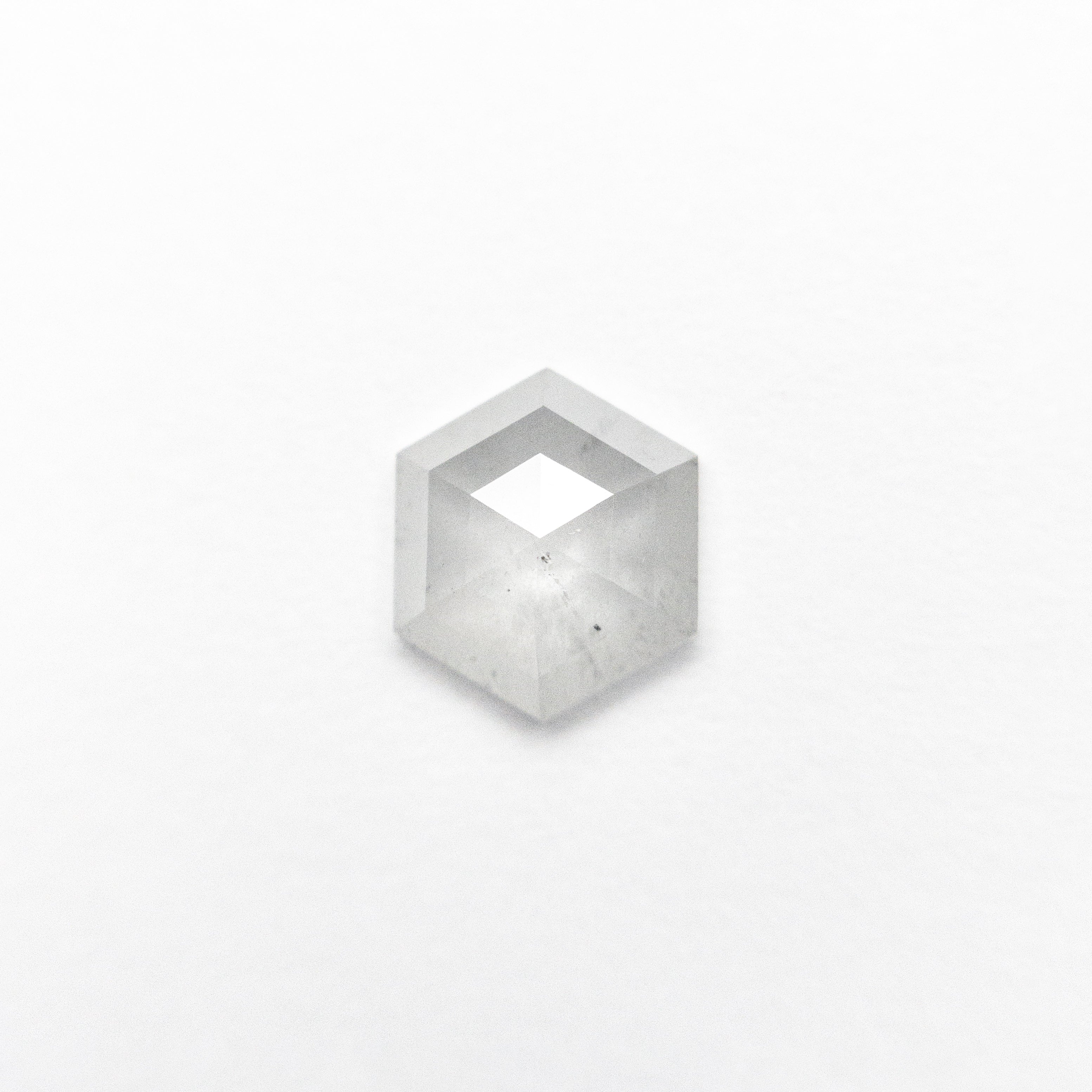 0.68ct Hexagon Rose Cut Diamond (6.43x5.57x2.17mm) - 25457 23 | Loose Gemstone for Jewelry Making, Engagement Rings & Unique Gifts