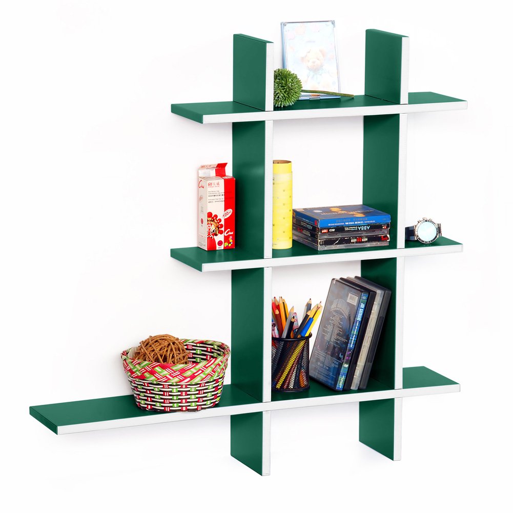 Trista - Natural Life-A Leather Floating Shelves Set of 5 - Rustic Wall Mounted Bookshelves for Living Room, Bedroom & Office Decor - Perfect for Displaying Books, Plants and Home Decor Items