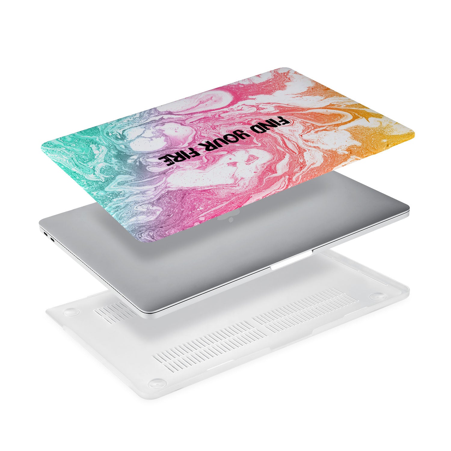 MacBook Pro/Air Protective Case with Inspirational Quote - Find Your Fire - Perfect for Work, Travel & Daily Use