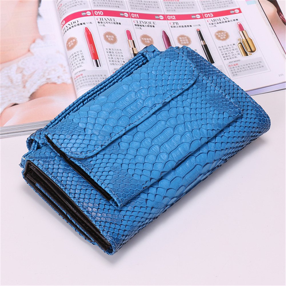 Genuine Leather Women's Crossbody Purse - Stylish Snakeskin Tote Handbag with Detachable Chain, Wallet & Clutch for Everyday Use, Work, Travel & Special Occasions