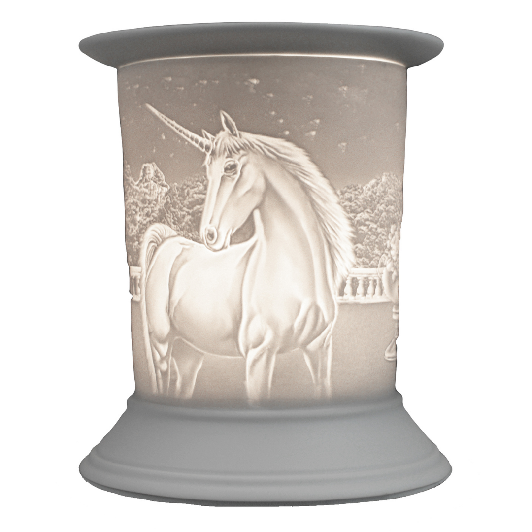 Electric Wax Warmer for Home - Porcelain Unicorn Candle Wax Melter with Straight Design, Perfect for Aromatherapy, Relaxation, and Creating a Cozy Atmosphere in Bedroom, Living Room, or Office