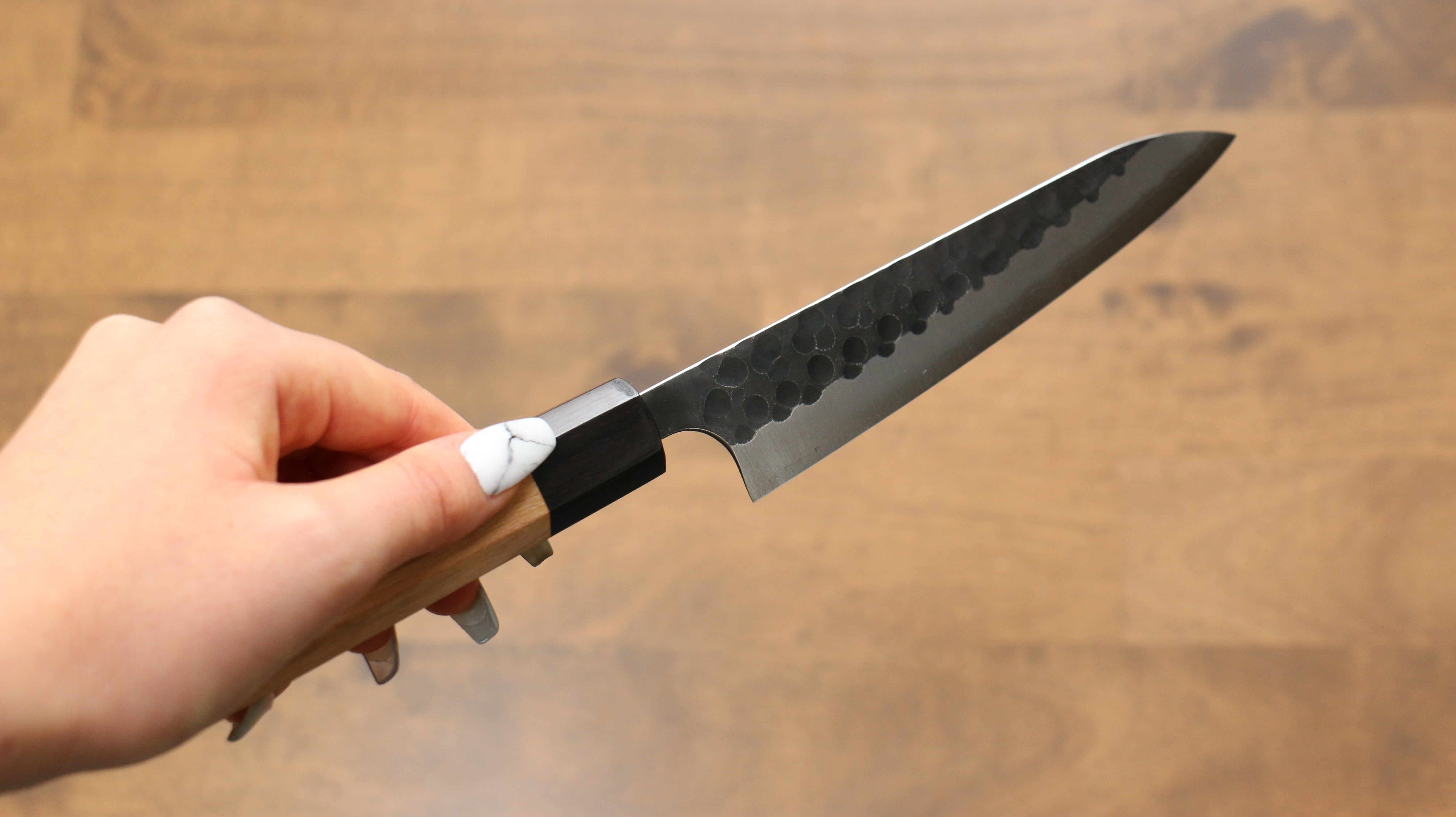 Masakage Koishi Blue Super Steel Petty Knife 150mm - Japanese Utility Knife with American Cherry Wood Handle for Precision Cutting, Slicing & Kitchen Tasks