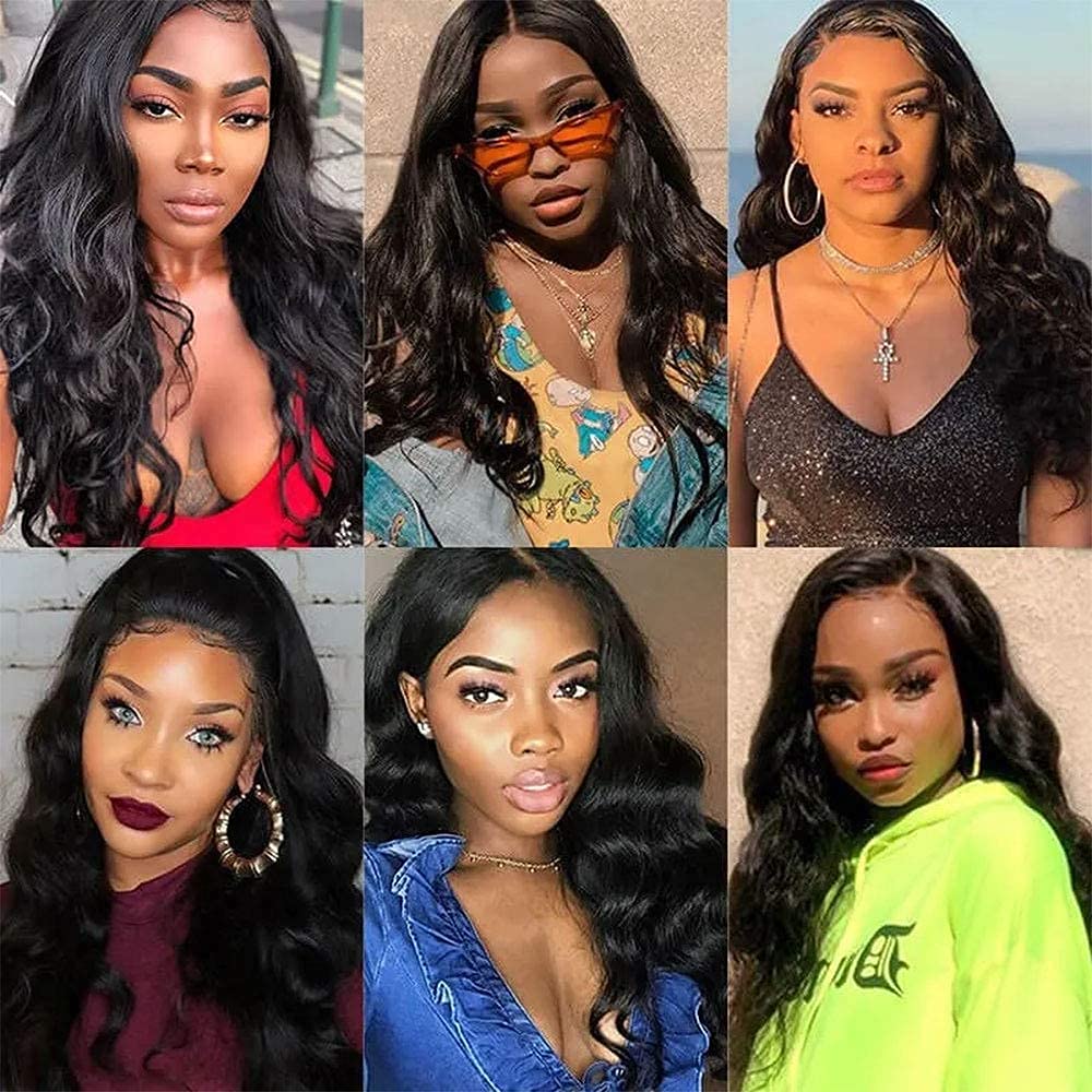 Nadula 100% Unprocessed Brazilian Virgin Human Hair Extensions - 10A Grade Body Wave 3 Bundles with Double Weft (18/20/22 Inch) for Natural Look | Perfect for Daily Wear, Parties & Special Occasions
