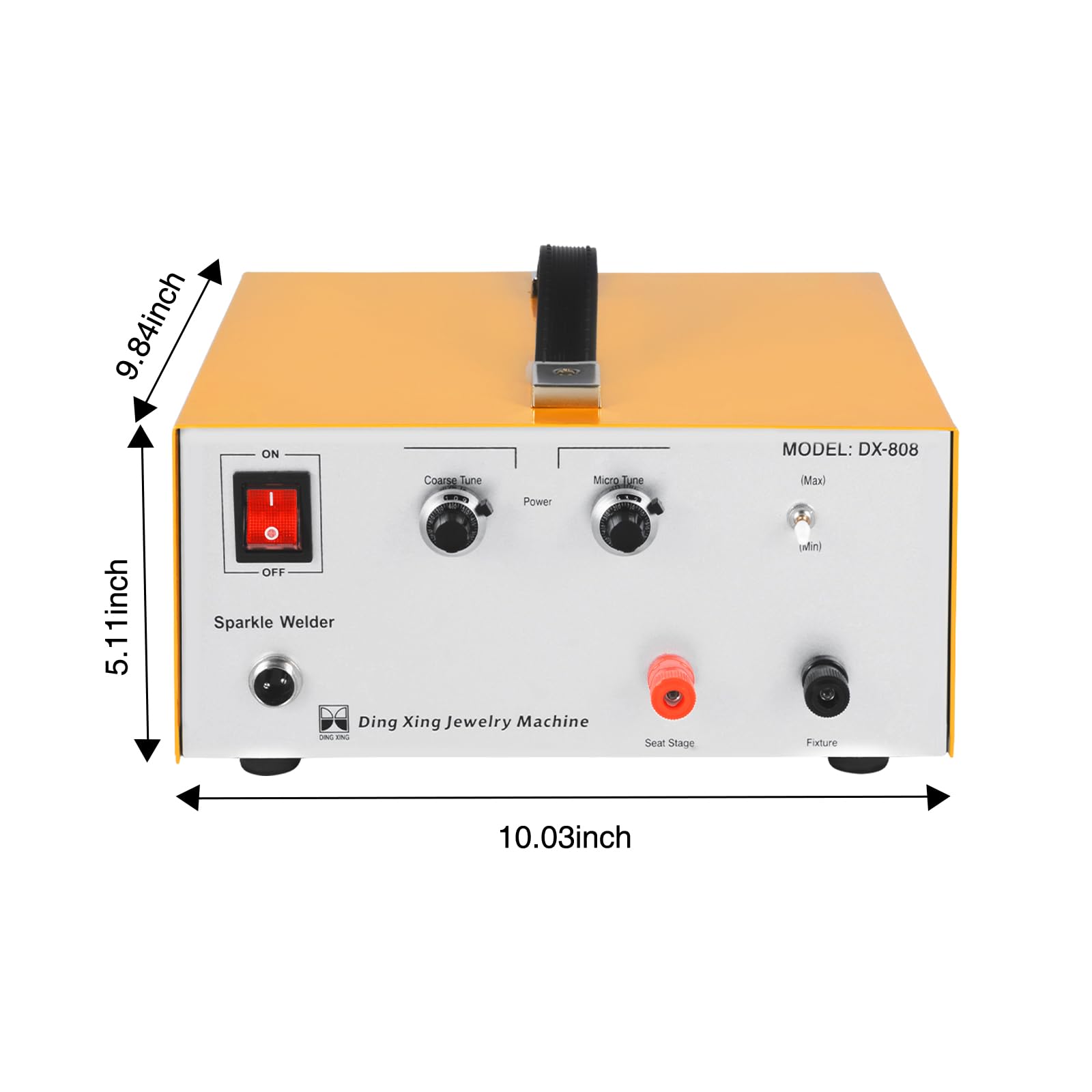 Professional 110V 80A Portable Jewelry Spot Welder Machine with Foot Pedal - Pulse Sparkle Welding for Gold, Silver, Steel & Platinum - Perfect for Jewelry Making, Repair and Small Metal Crafts