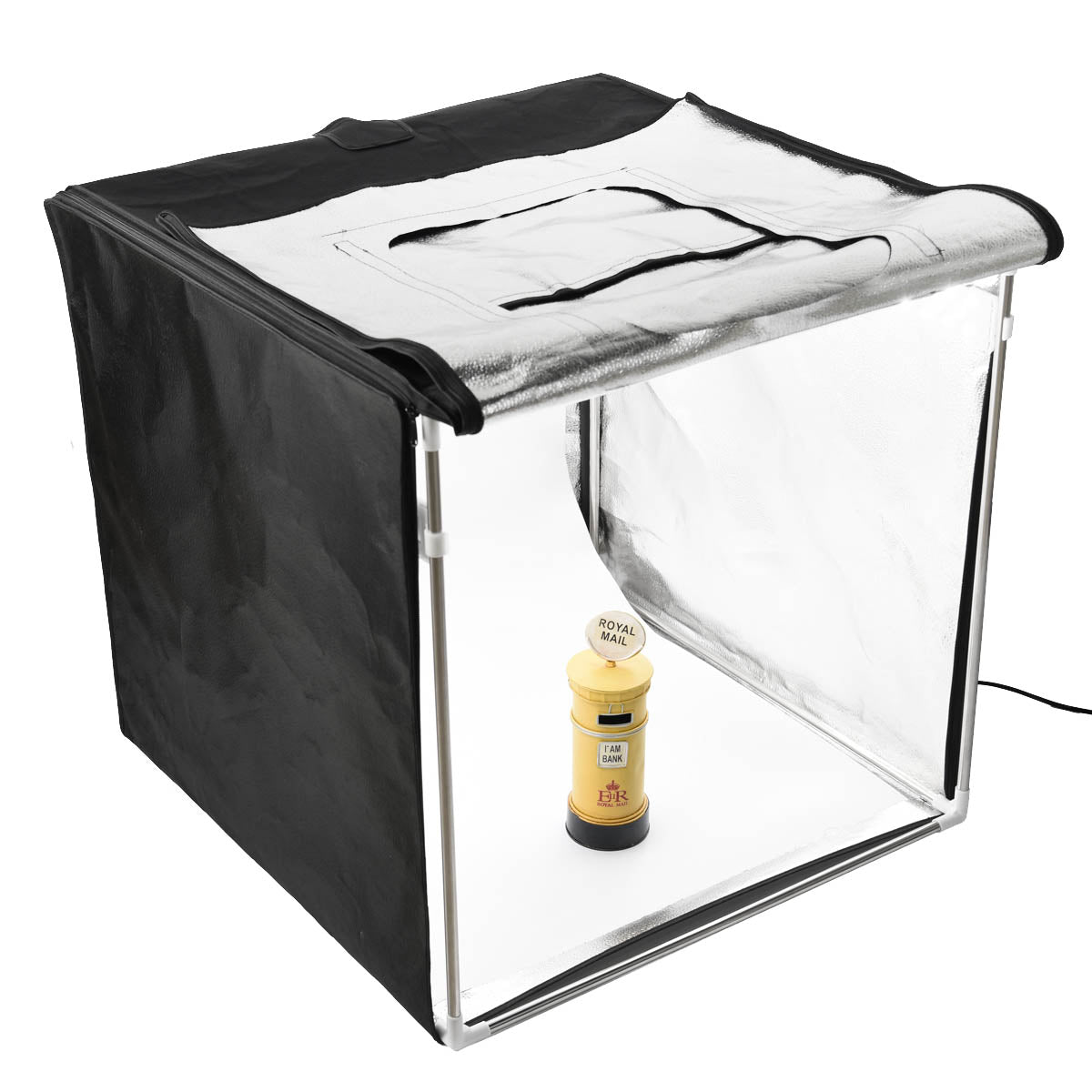 60x60x60cm Triple Medium LED Studio Light Tent Box - Professional Photography Lighting Kit for Product Shooting, Jewelry, Small Items - Perfect for Amazon, Etsy Sellers & Content Creators